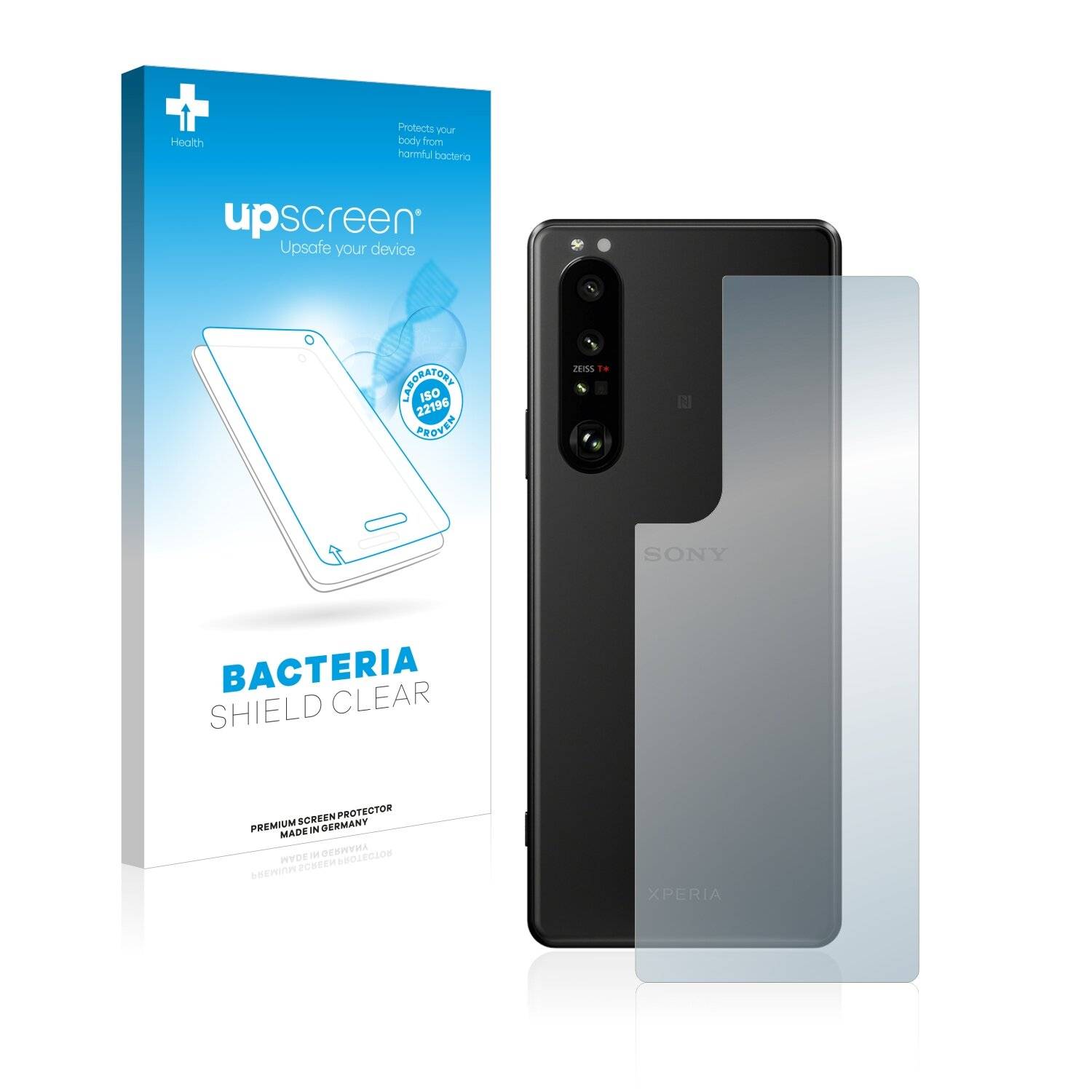 upscreen Bacteria Shield Clear Premium Antibakterielle Displayschutzfolie für Sony Xperia 1