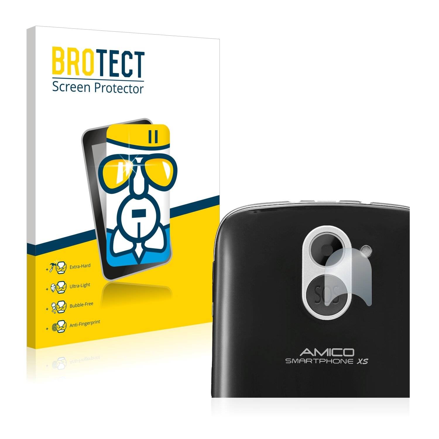 BROTECT AirGlass Schutzglas Folie für Brondi Amico XS (NUR