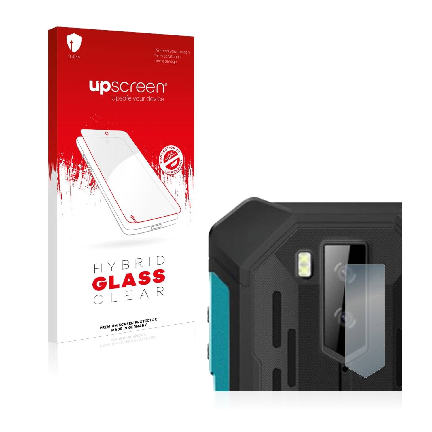 upscreen Hybrid Glass Clear Premium Schutzglas Folie für Ulefone Armor X9 Pro (NUR