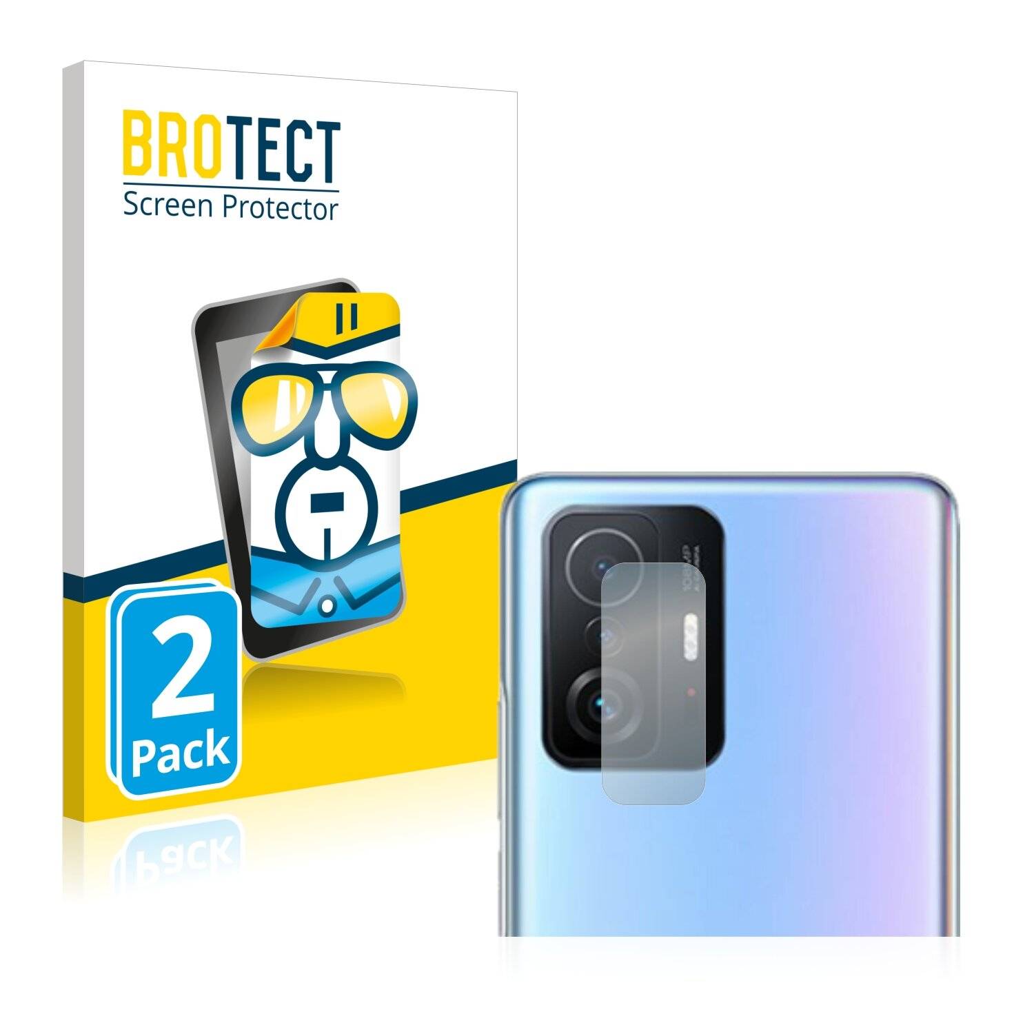 2x BROTECT HD-Clear Displayschutzfolie für Xiaomi 11T Pro (NUR