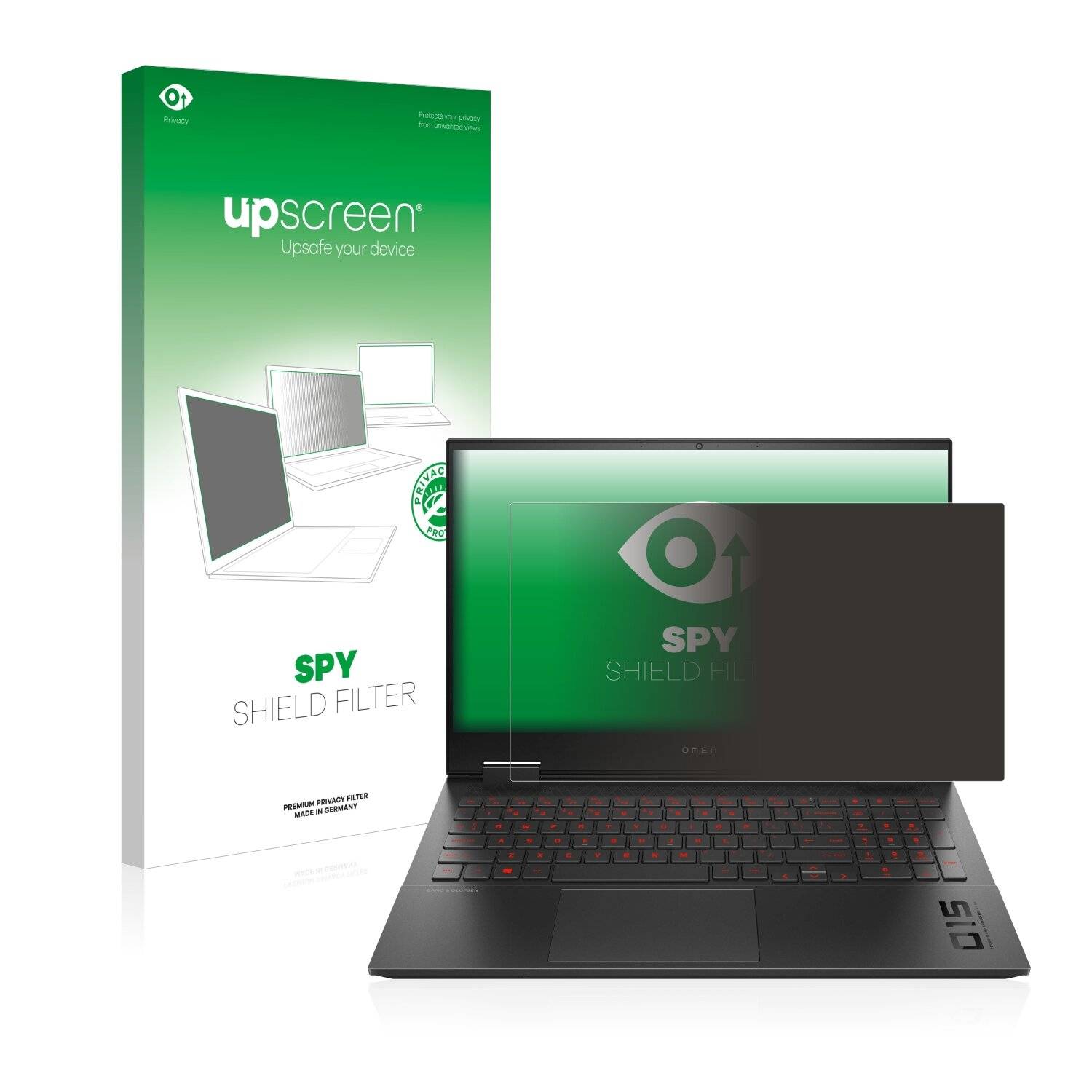 upscreen Spy Shield Filter Premium Blickschutzfilter für HP Omen