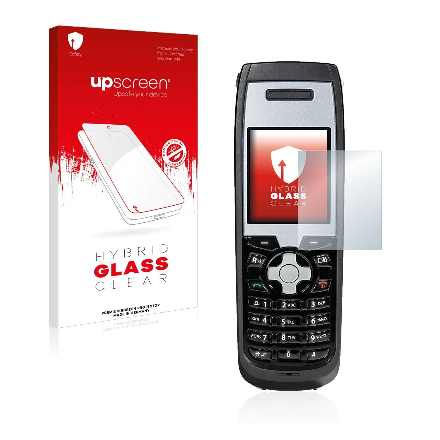 upscreen Hybrid Glass Clear Premium Schutzglas Folie für Funktel