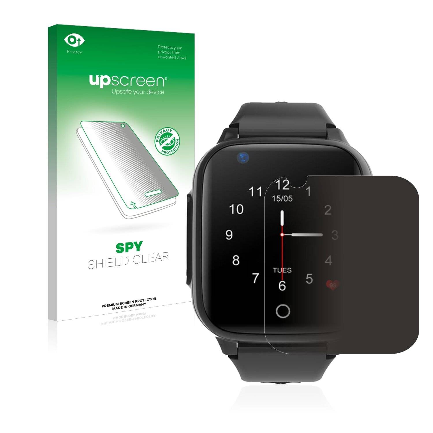 upscreen Spy Shield Clear Premium Blickschutzfolie für Vidimensio Kleiner