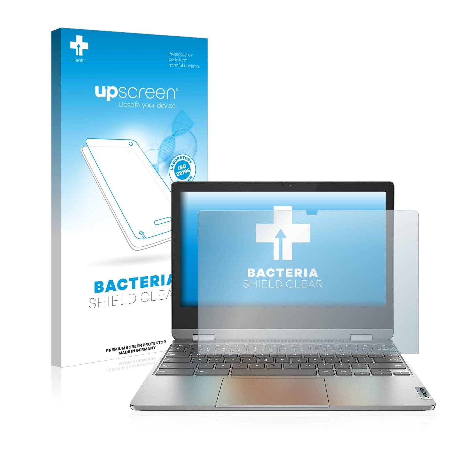 upscreen Bacteria Shield Clear Premium Antibakterielle Displayschutzfolie für Lenovo IdeaPad