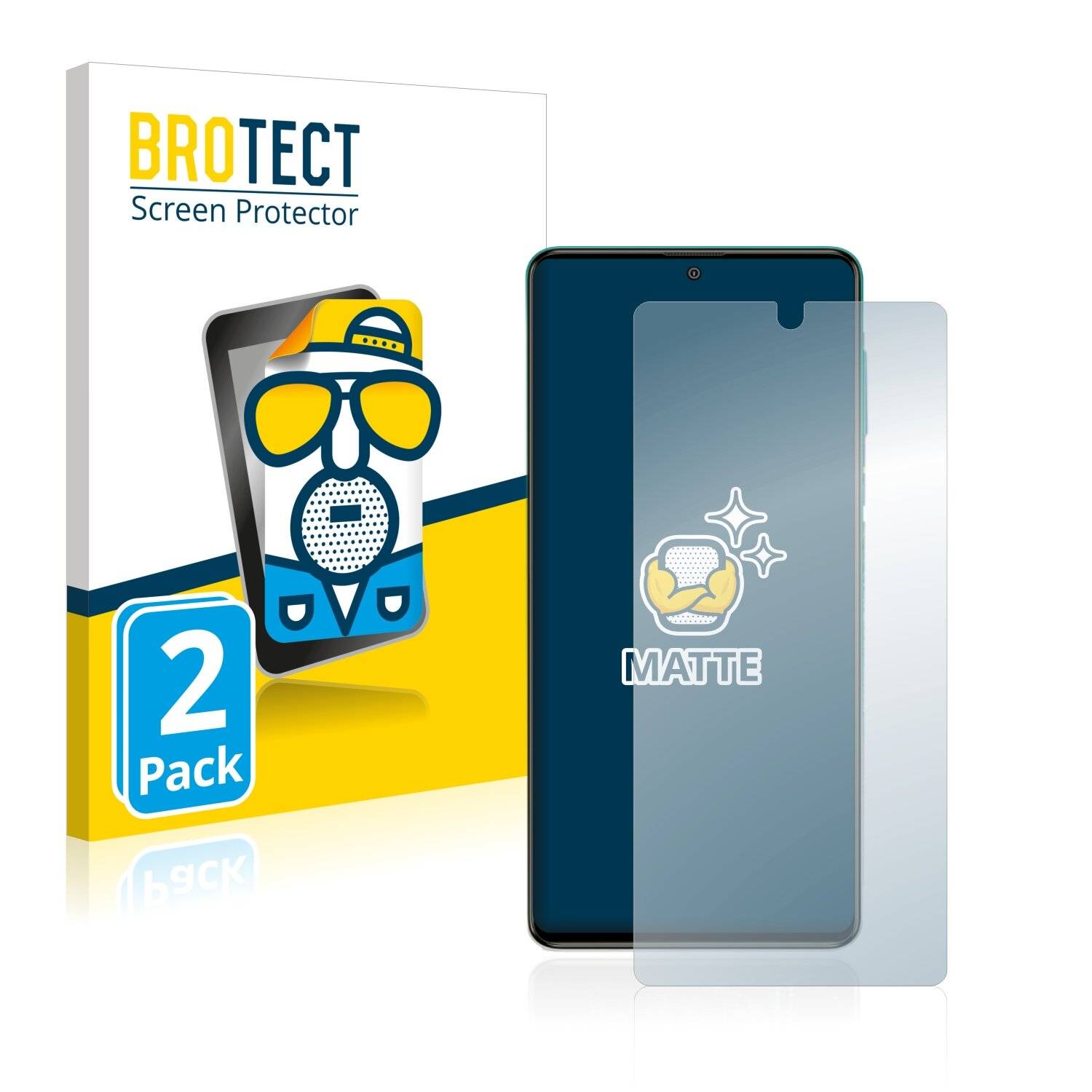 2x BROTECT Matte Displayschutzfolie für Samsung Galaxy M62 5G - Entspiegelt,