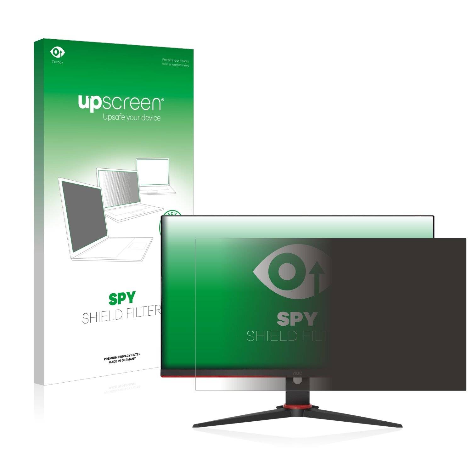 upscreen Spy Shield Filter Premium Blickschutzfilter für AOC