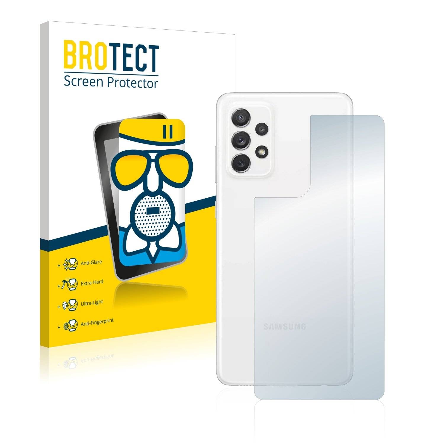 BROTECT AirGlass Matte Schutzglas Folie für Samsung Galaxy A72 5G