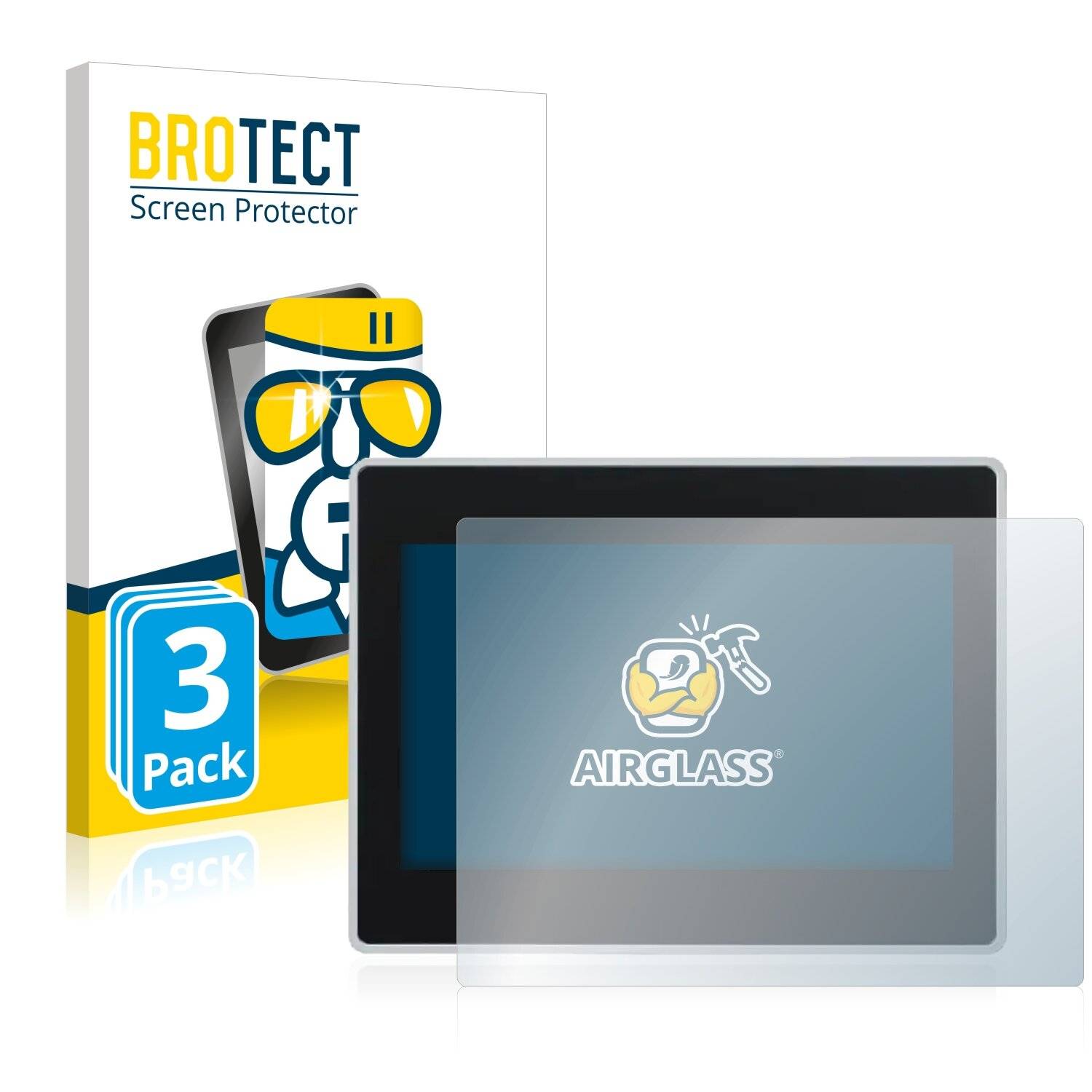 3x BROTECT AirGlass Schutzglas Folie für Panasonic
