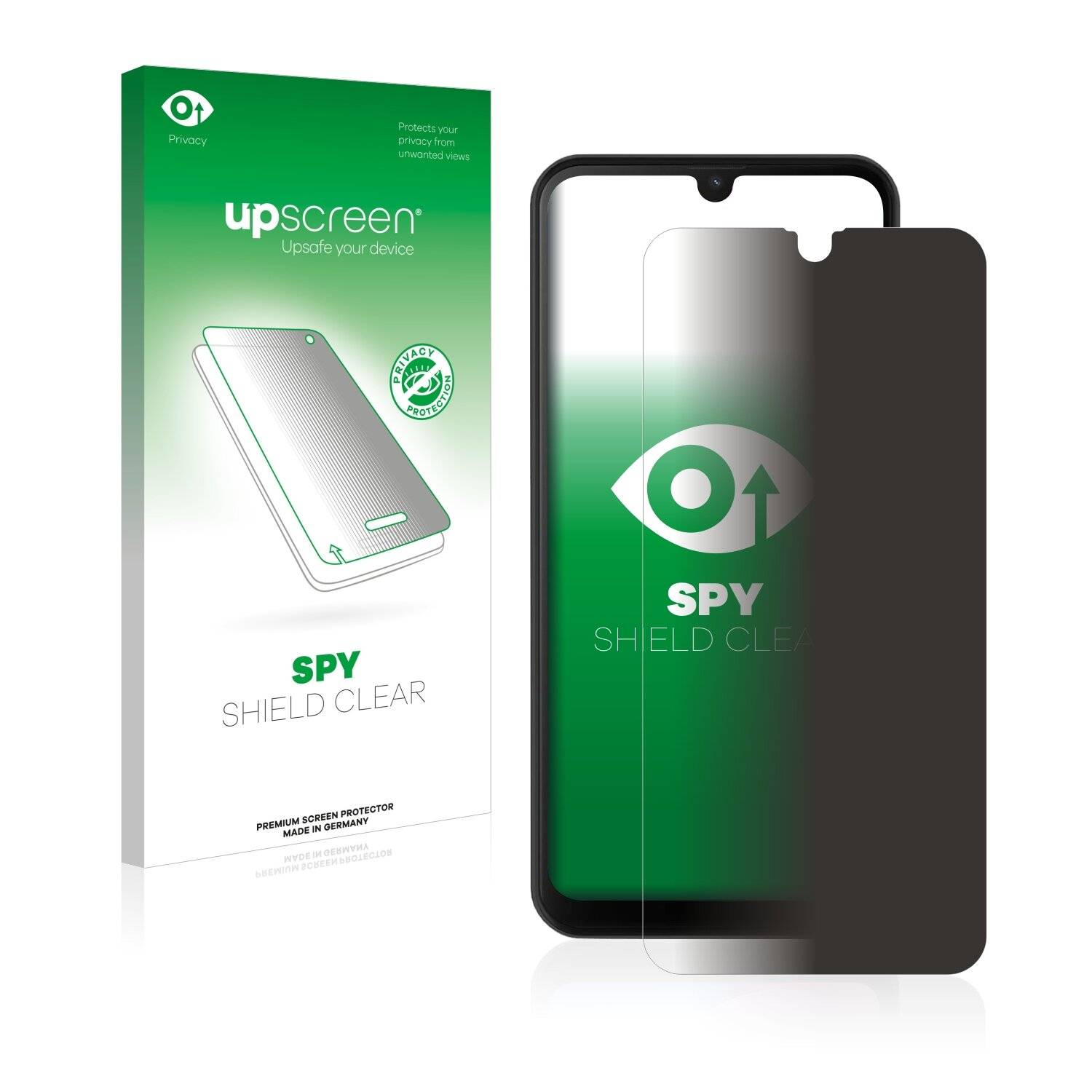 upscreen Spy Shield Clear Premium Blickschutzfolie für Blackview Oscal C20