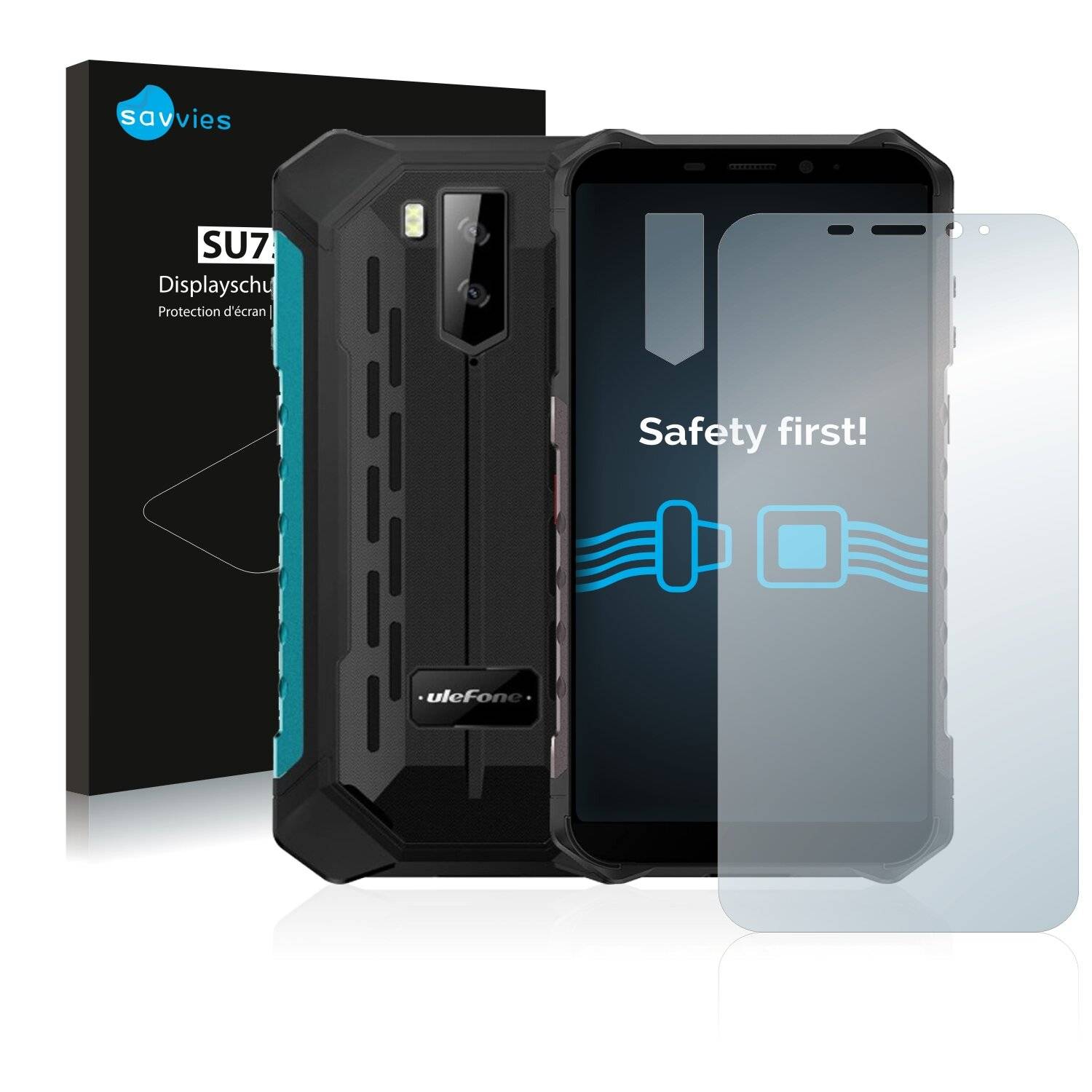 18x Savvies SU75 Displayschutzfolie für Ulefone Armor X9 (Vorderseite +