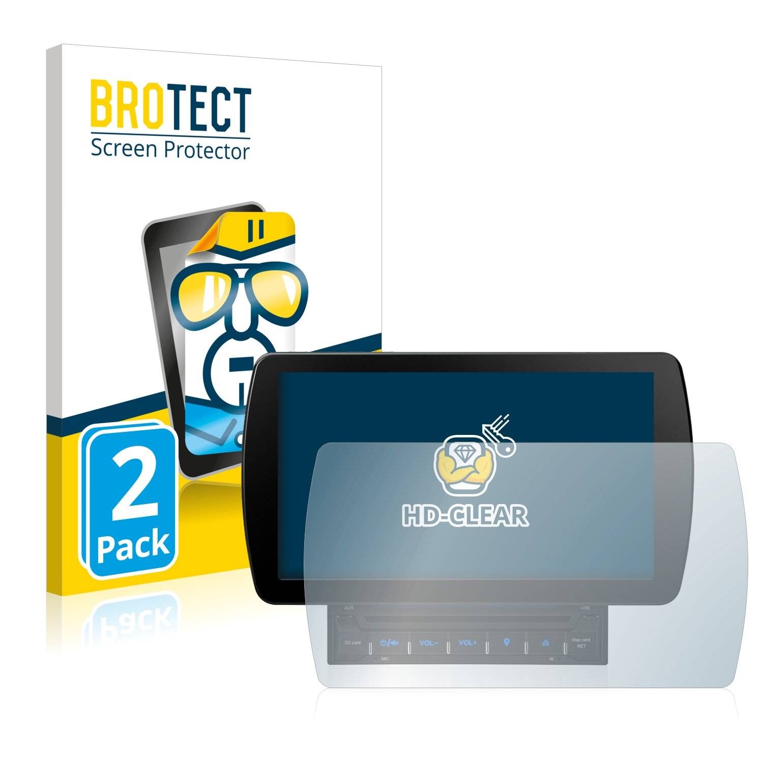 2x BROTECT HD-Clear Displayschutzfolie für XTrons