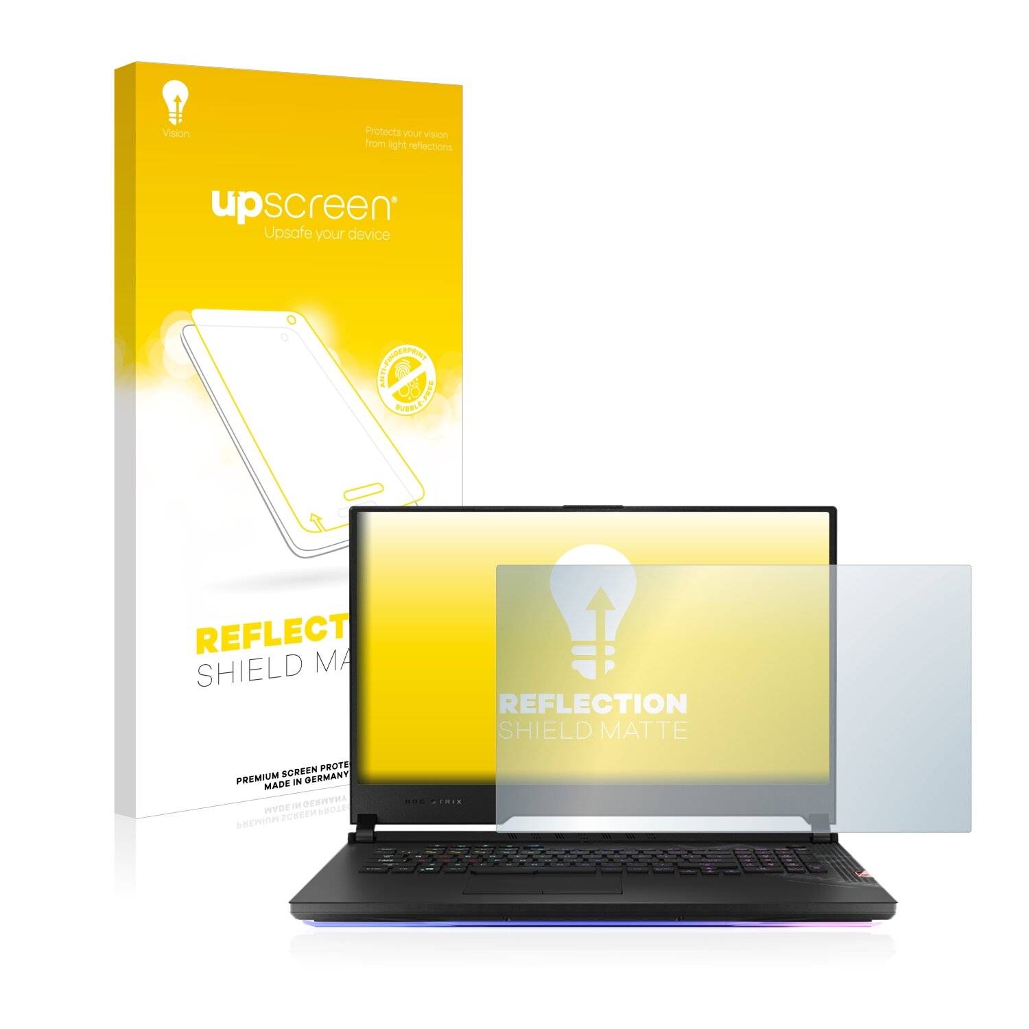 upscreen Reflection Shield Matte Premium Displayschutzfolie für Asus ROG Strix Scar