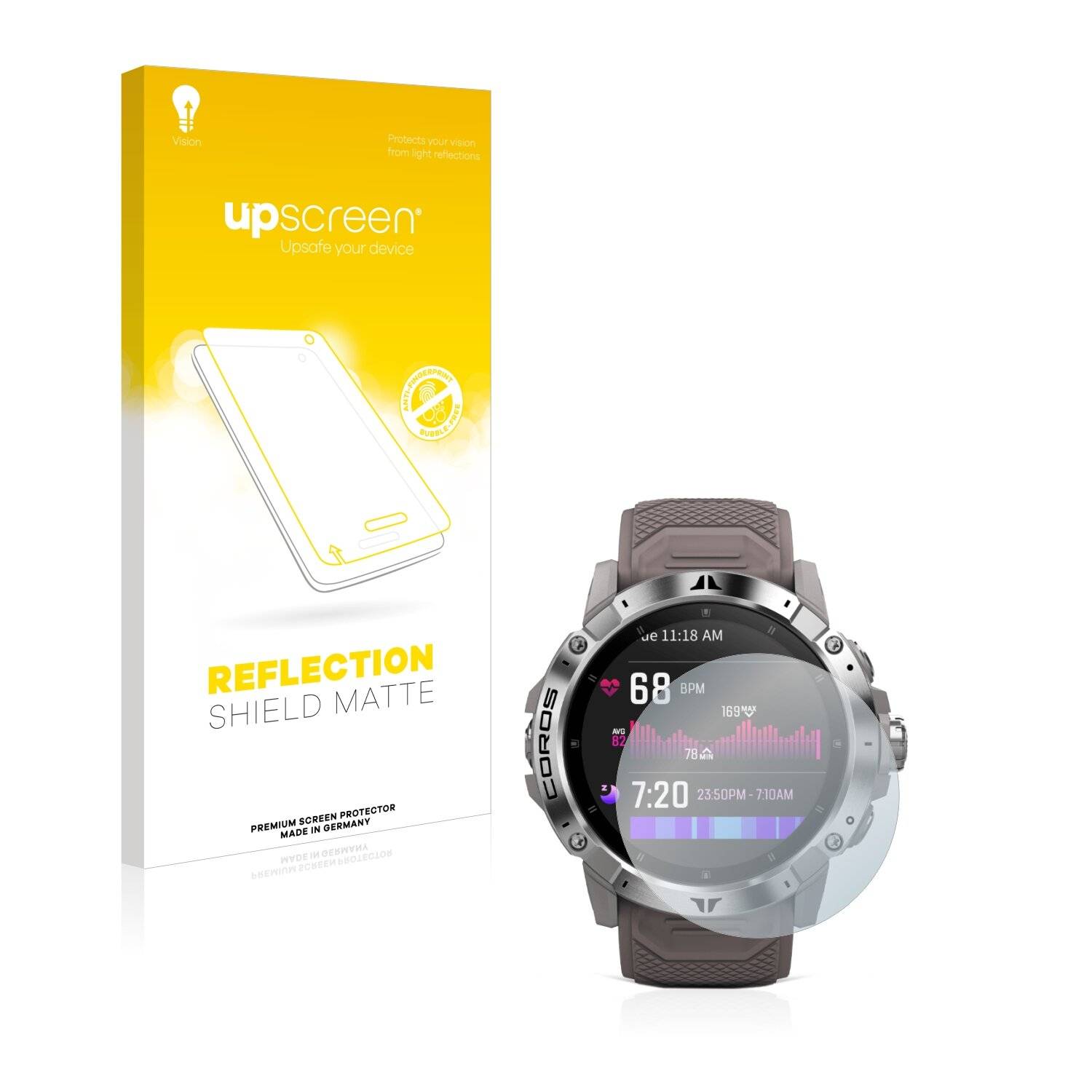 upscreen Reflection Shield Matte Premium Displayschutzfolie für Coros Vertix
