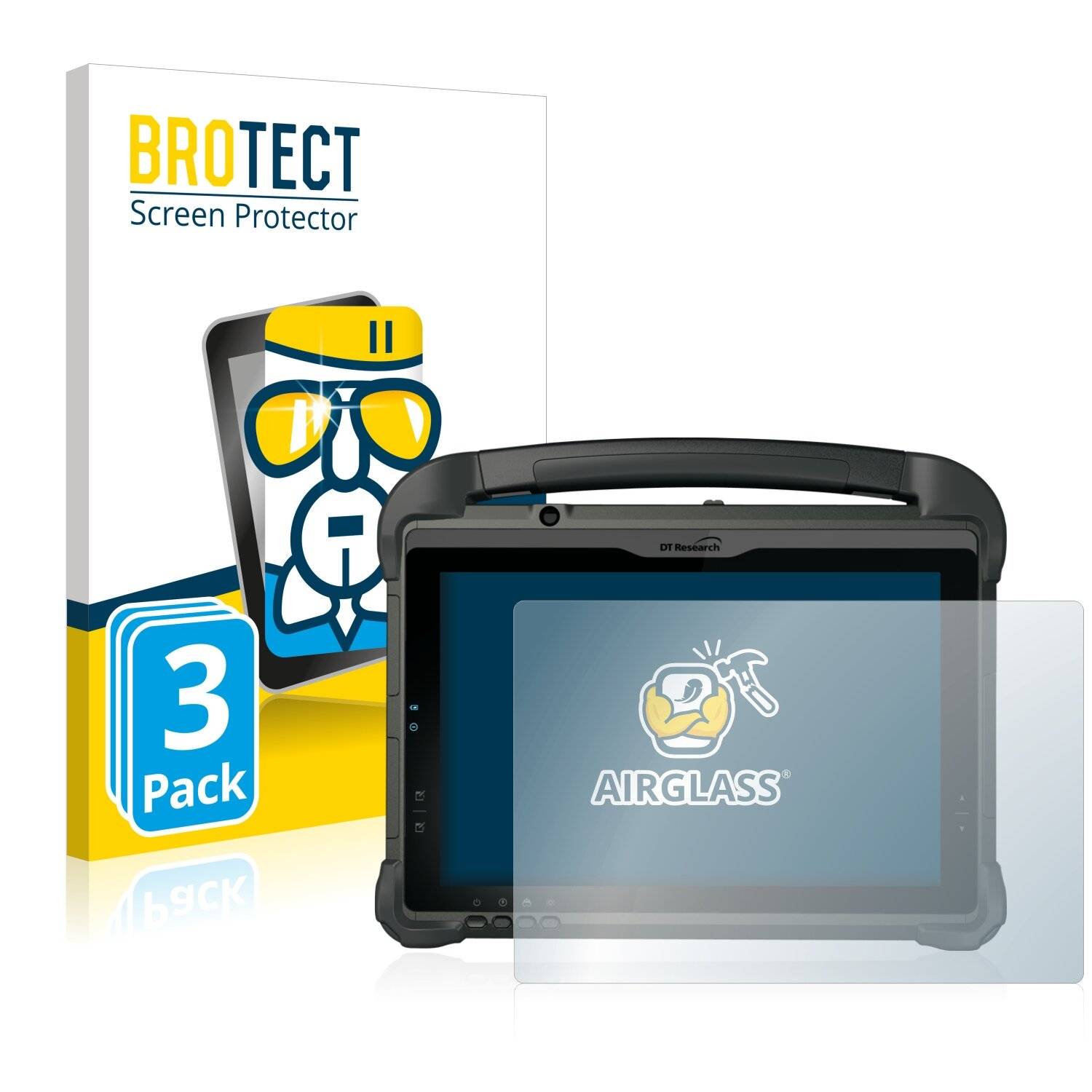 3x BROTECT AirGlass Schutzglas Folie für DT Research
