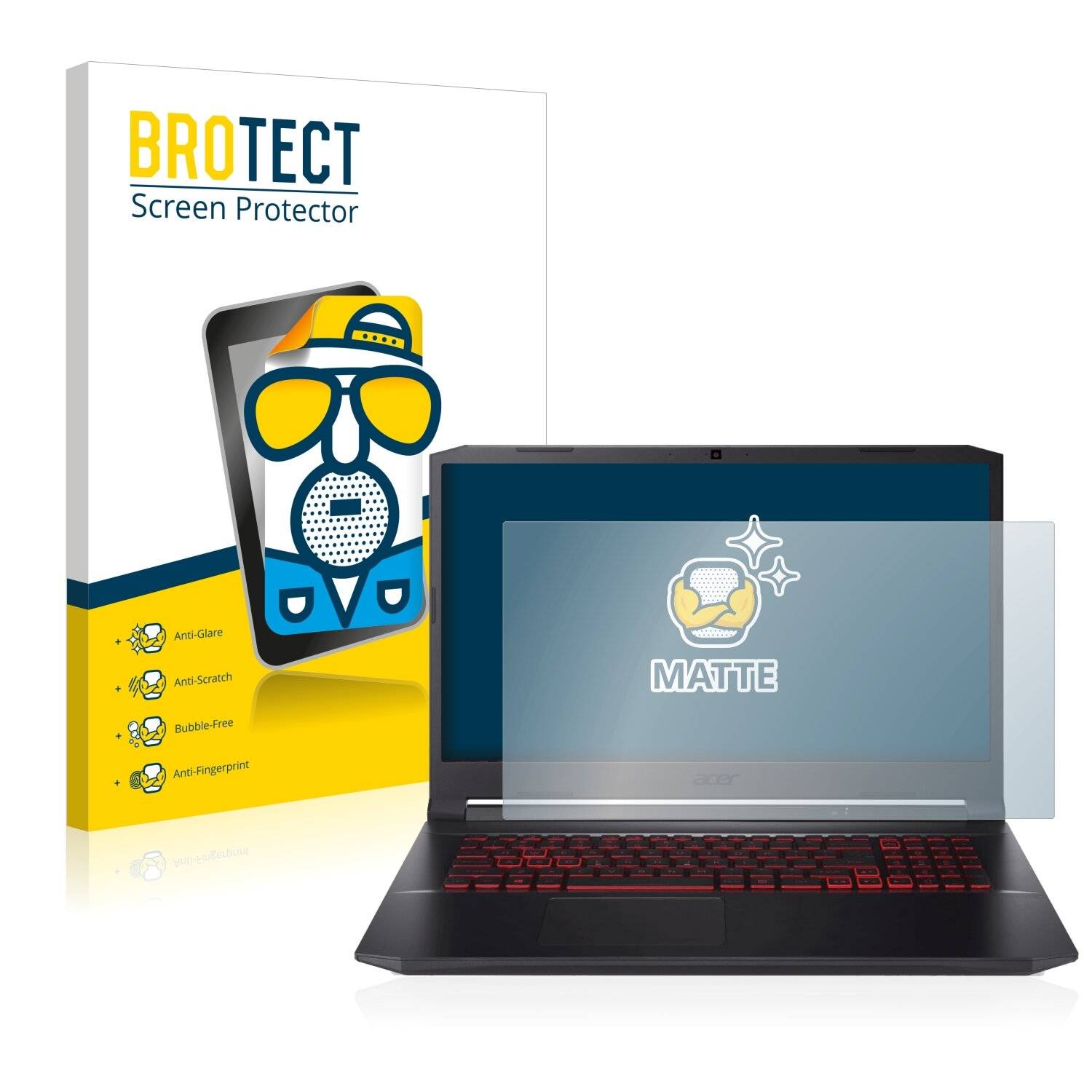 BROTECT Matte Displayschutzfolie für Acer Nitro 5 AN517-53-54DQ - Entspiegelt,
