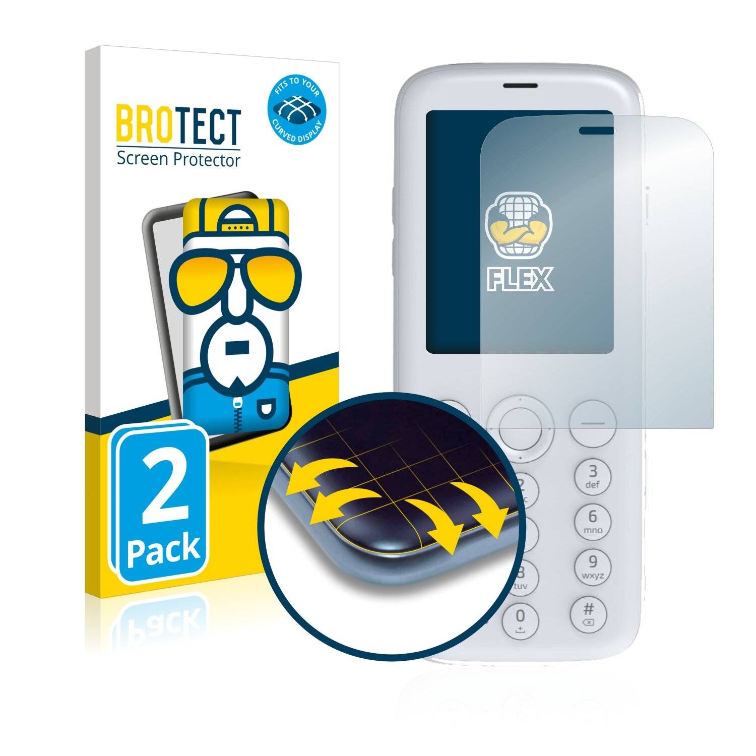 2x BROTECT Flex Full-Cover Displayschutzfolie für Mudita