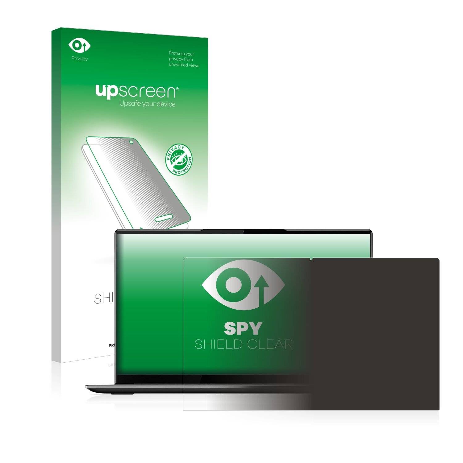 upscreen Spy Shield Clear Premium Blickschutzfolie für Lenovo Yoga 9i