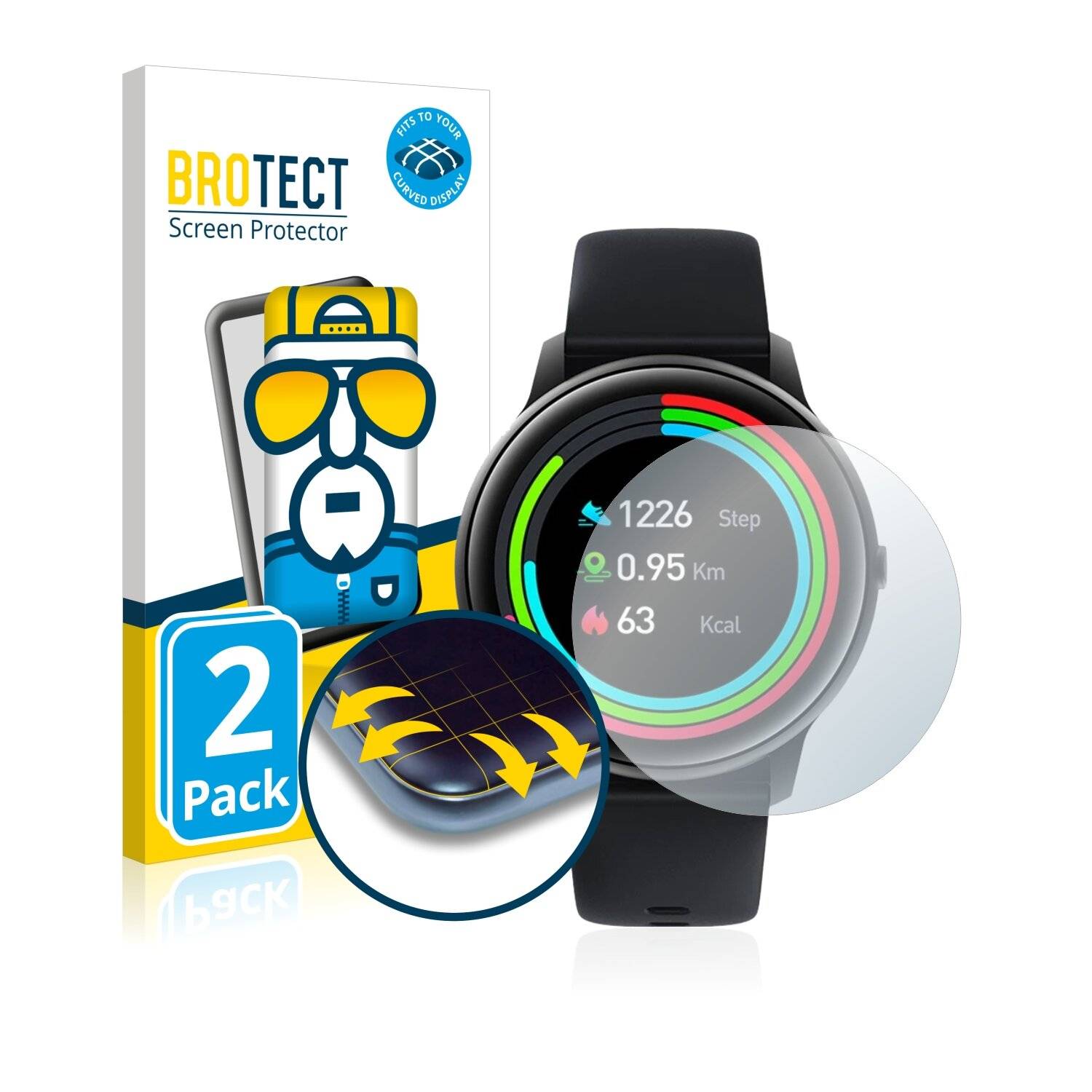 2x BROTECT Flex Full-Cover Displayschutzfolie für Imilab