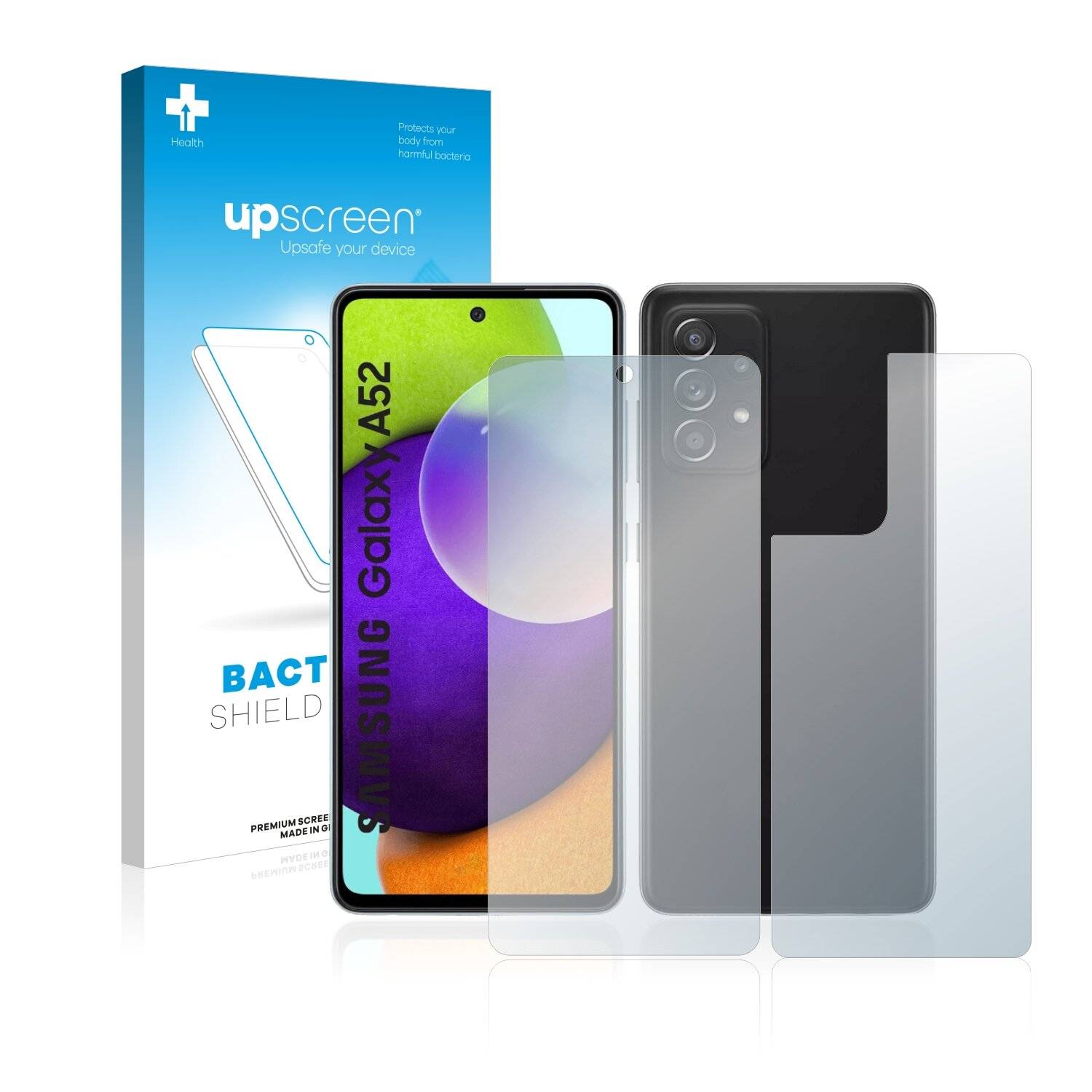 upscreen Bacteria Shield Clear Premium Antibakterielle Displayschutzfolie für Samsung Galaxy