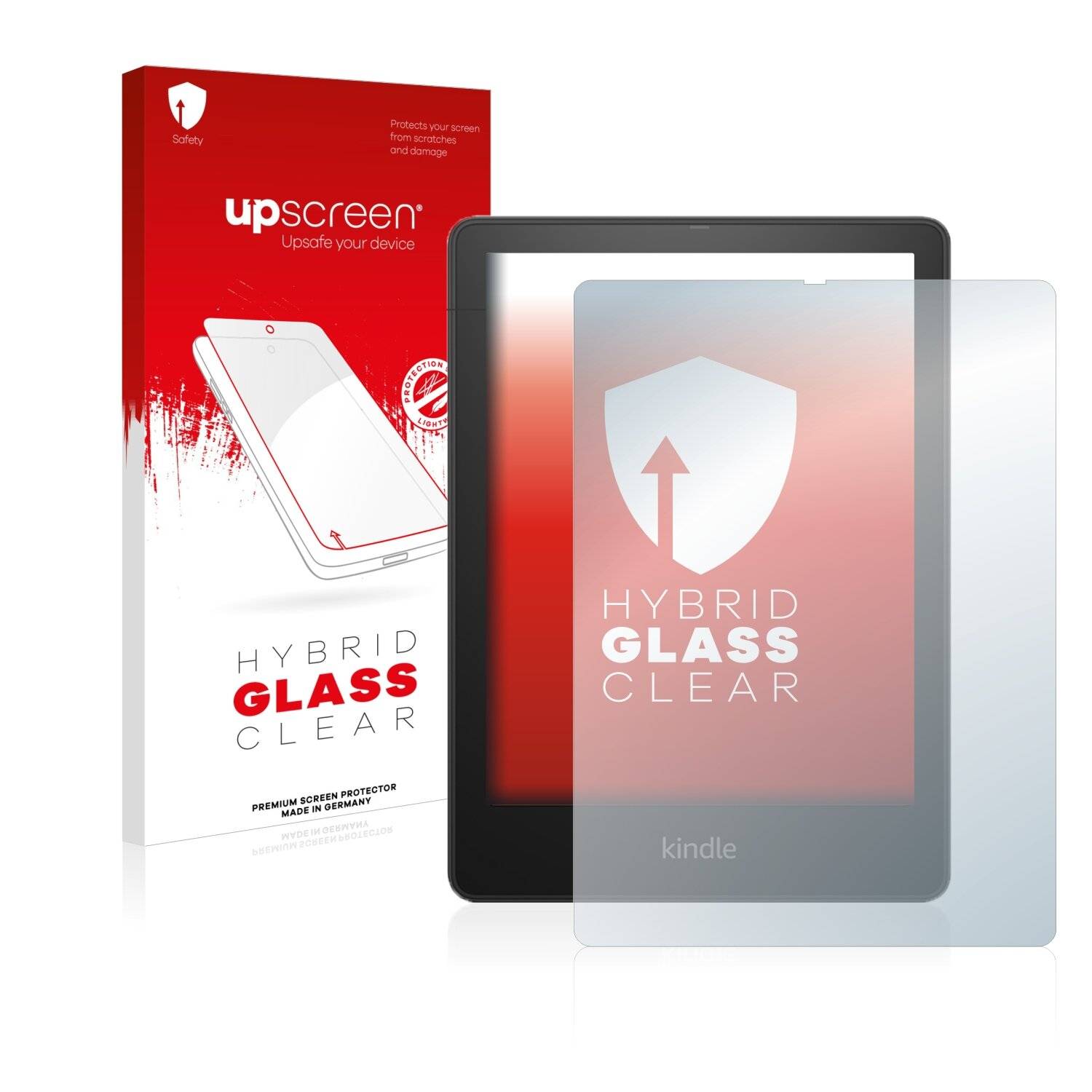 upscreen Hybrid Glass Clear Premium Schutzglas Folie für Amazon Kindle Paperwhite Signature