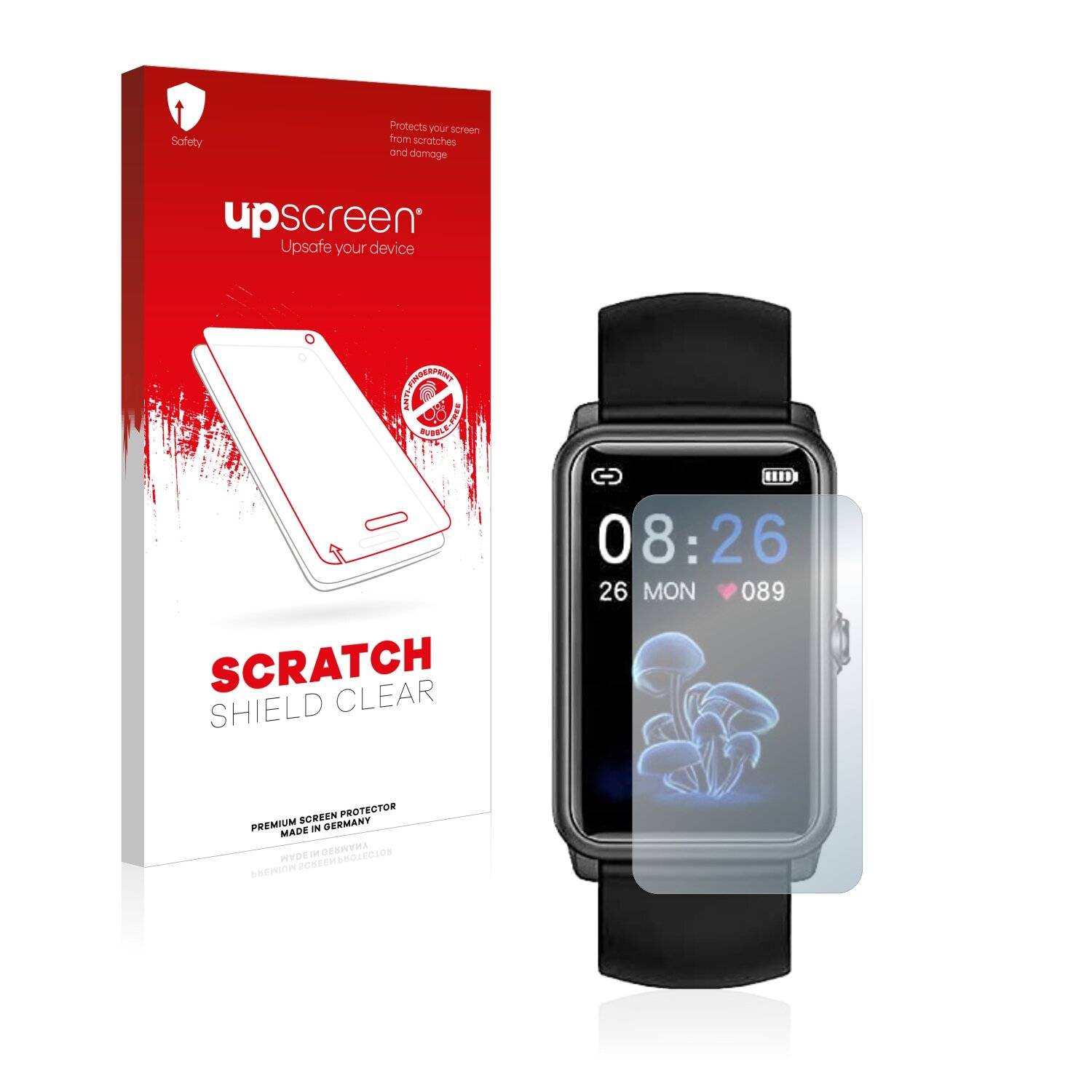 upscreen Scratch Shield Clear Premium Displayschutzfolie für Jpantech Fitness