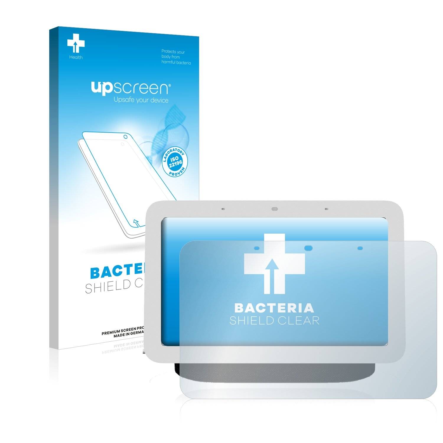 upscreen Bacteria Shield Clear Premium Antibakterielle Displayschutzfolie für Google Nest