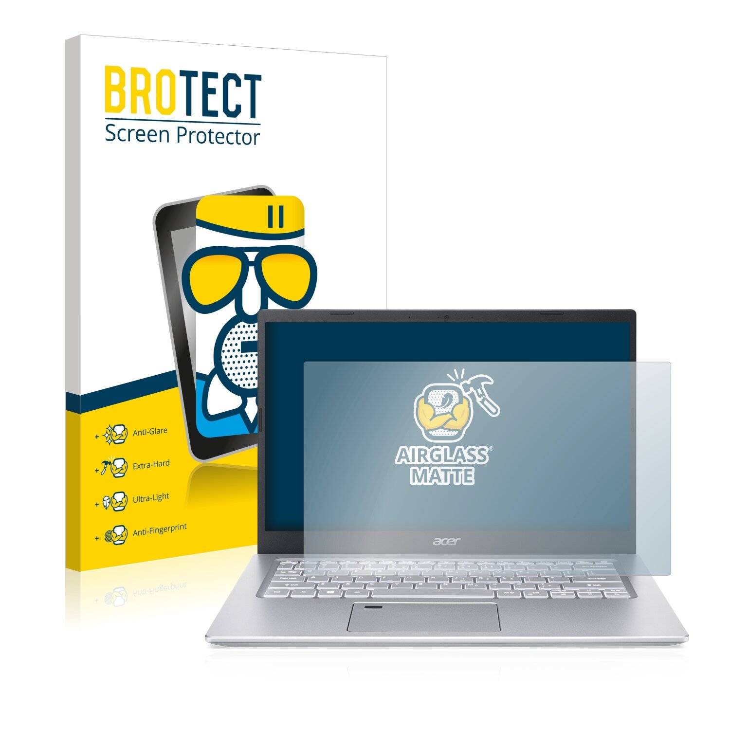 BROTECT AirGlass Matte Schutzglas Folie für Acer Aspire 5