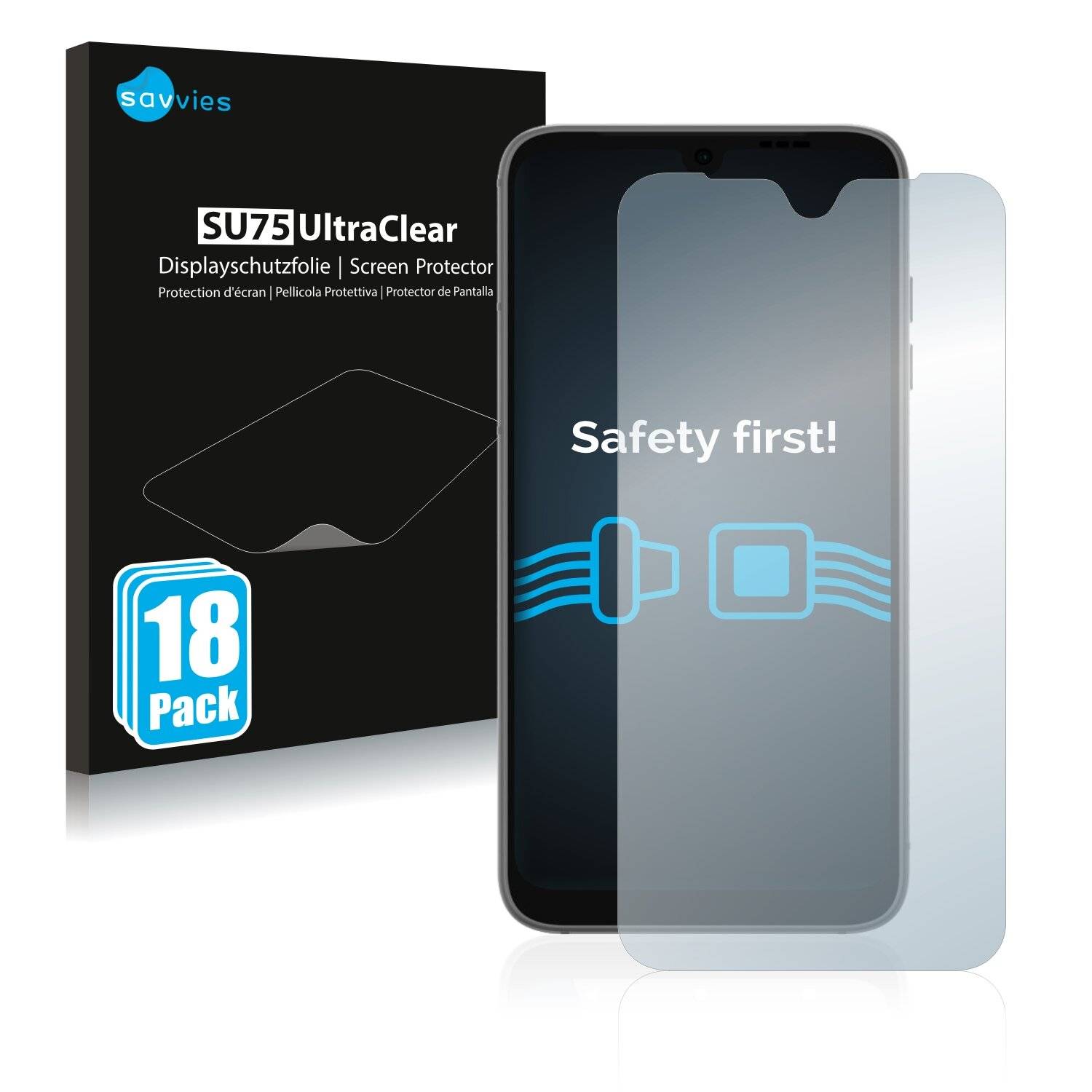 18x Savvies SU75 Displayschutzfolie für Fairphone