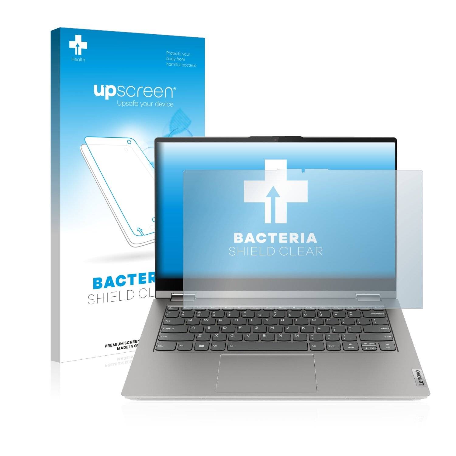 upscreen Bacteria Shield Clear Premium Antibakterielle Displayschutzfolie für Lenovo