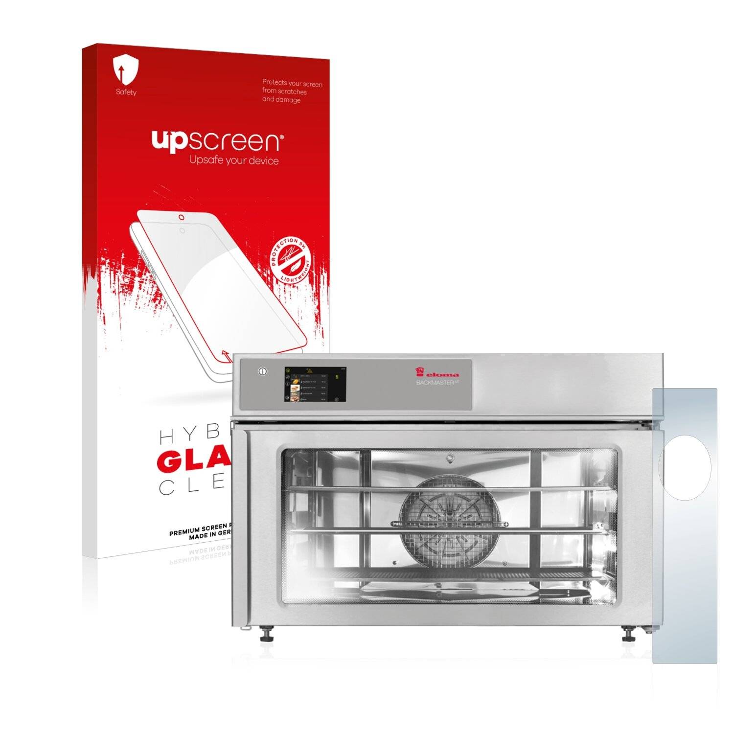 upscreen Hybrid Glass Clear Premium Schutzglas Folie für Eloma EB 30
