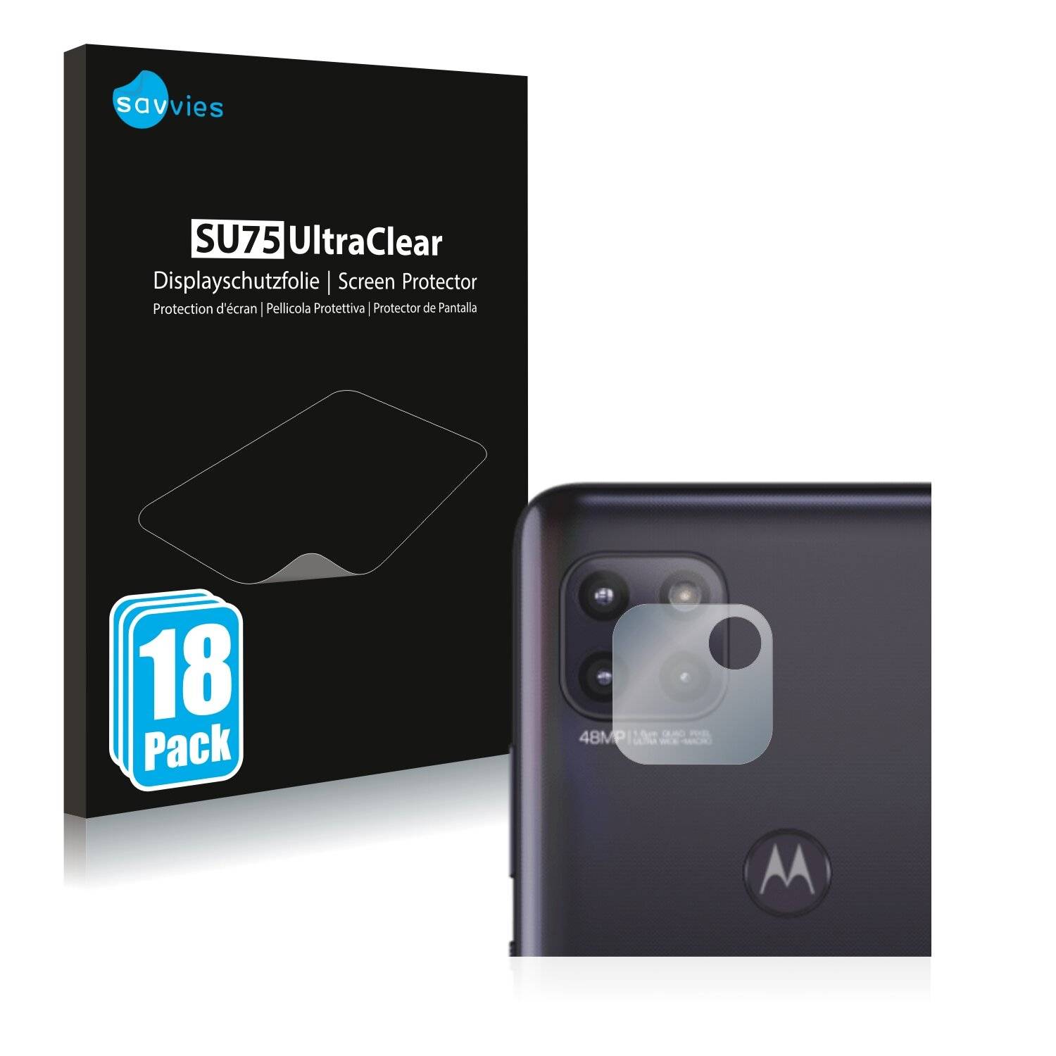18x Savvies SU75 Displayschutzfolie für Motorola Moto G 5G (NUR