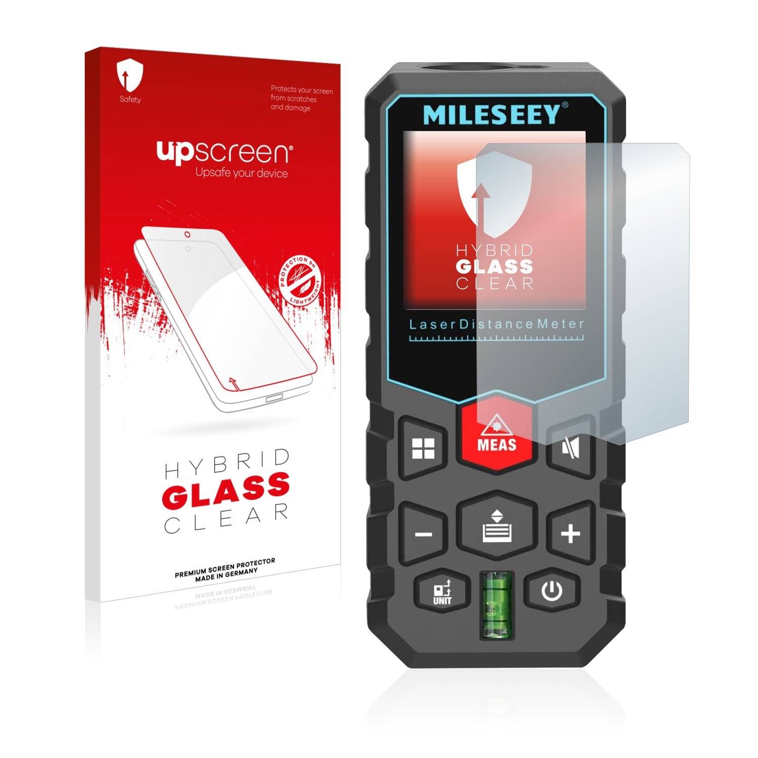 upscreen Hybrid Glass Clear Premium Schutzglas Folie für Mileseey