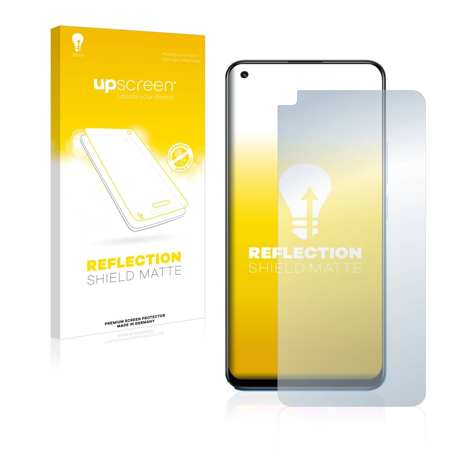 upscreen Reflection Shield Matte Premium Displayschutzfolie für Realme 8