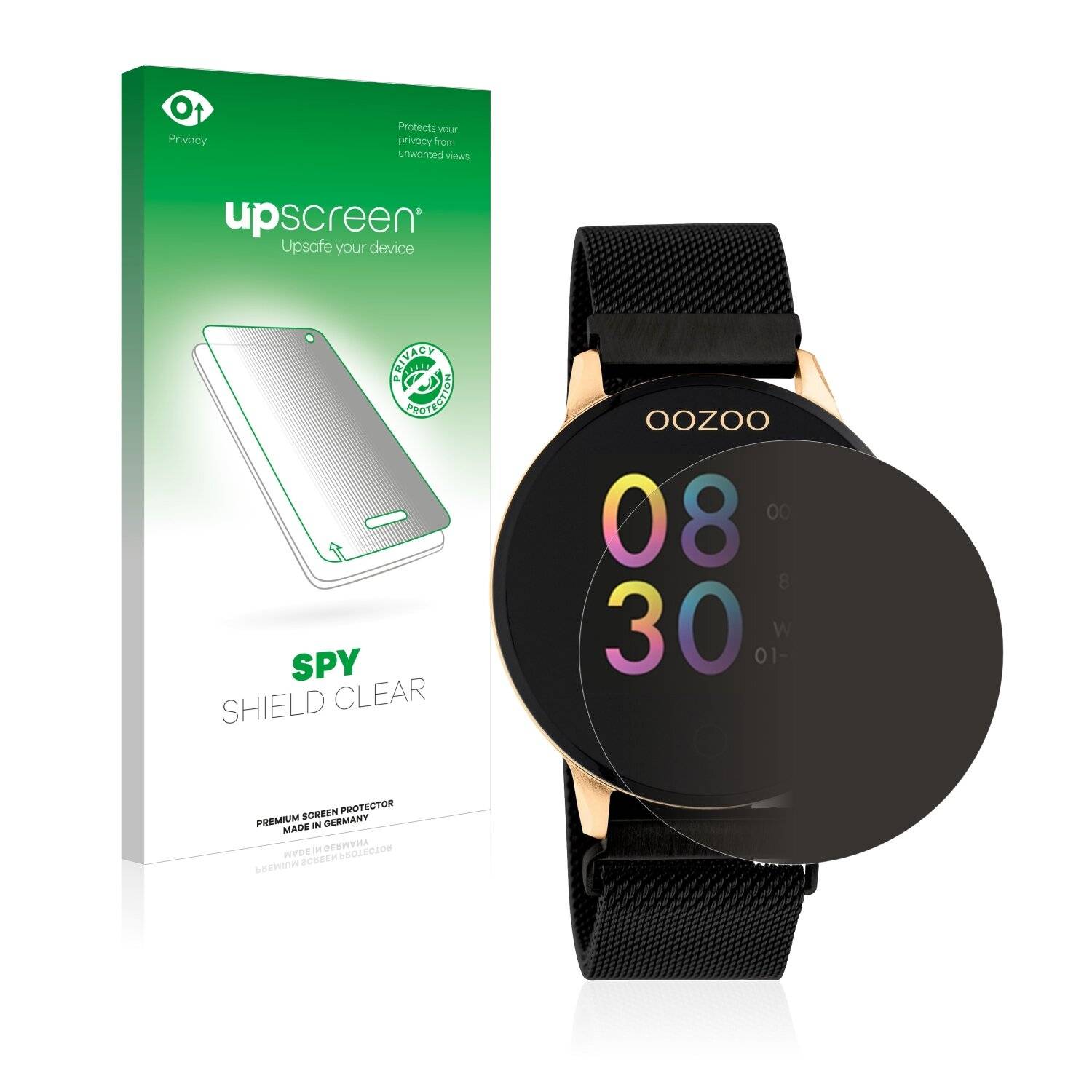 upscreen Spy Shield Clear Premium Blickschutzfolie für Oozoo