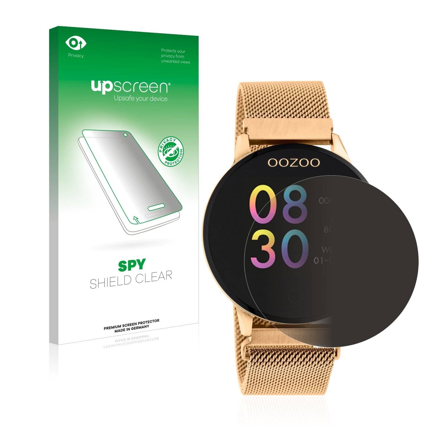 upscreen Spy Shield Clear Premium Blickschutzfolie für Oozoo