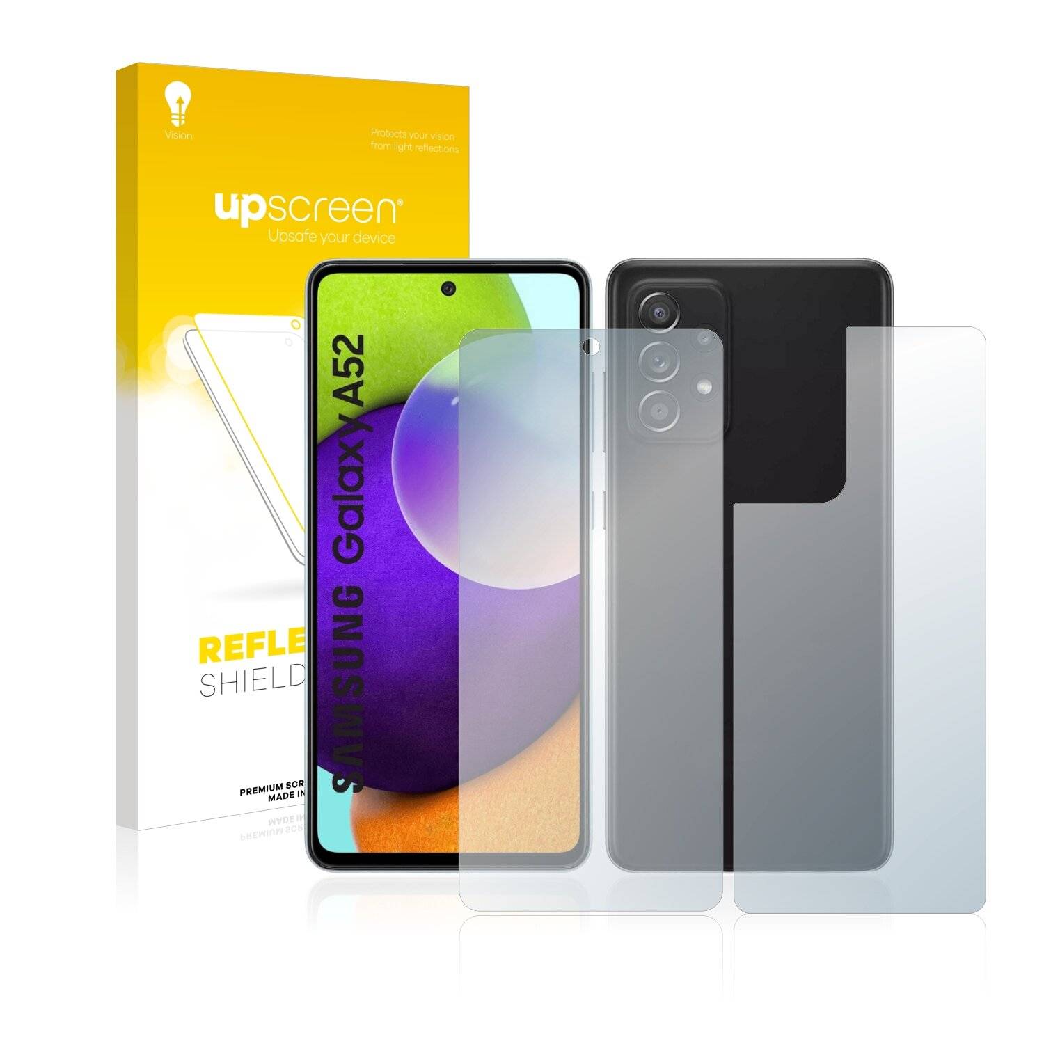 upscreen Reflection Shield Matte Premium Displayschutzfolie für Samsung Galaxy A52 5G