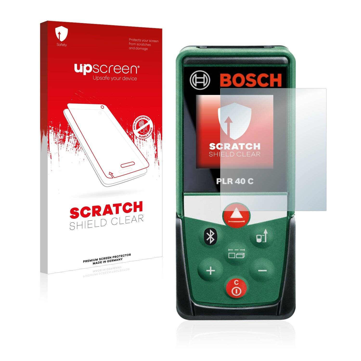 upscreen Scratch Shield Clear Premium Displayschutzfolie für Bosch PLR 40