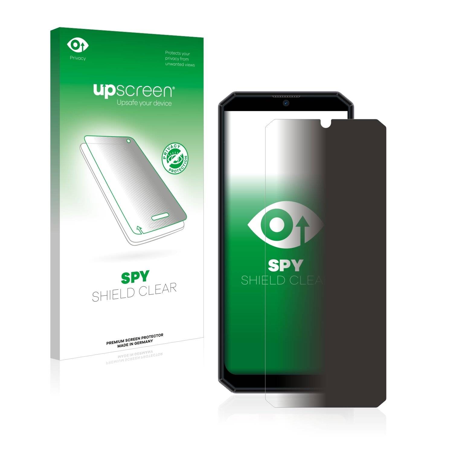 upscreen Spy Shield Clear Premium Blickschutzfolie für Oukitel K15