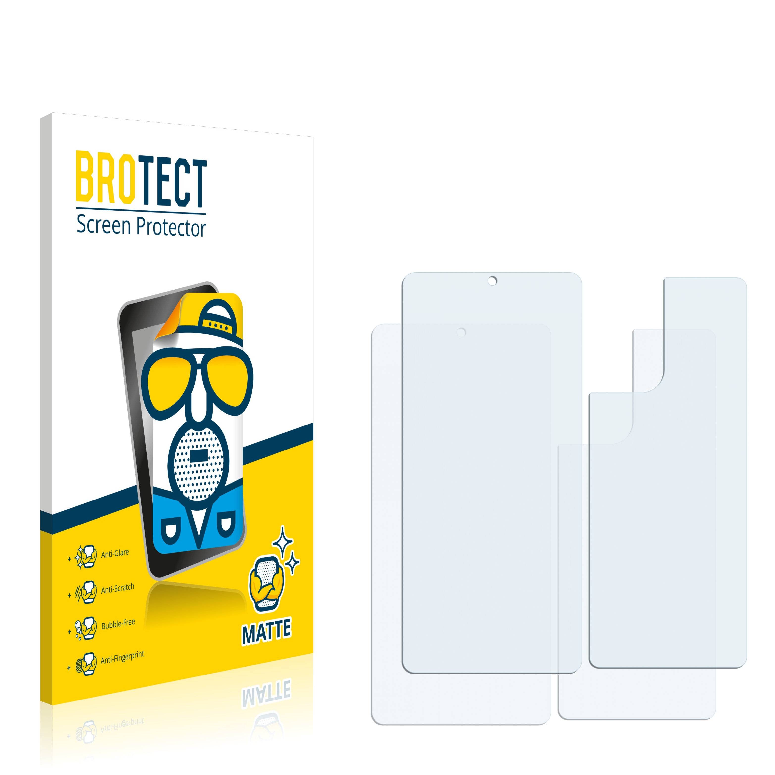 2x BROTECT Matte Displayschutzfolie für Xiaomi Redmi K40 Pro (Vorder + Rückseite) -