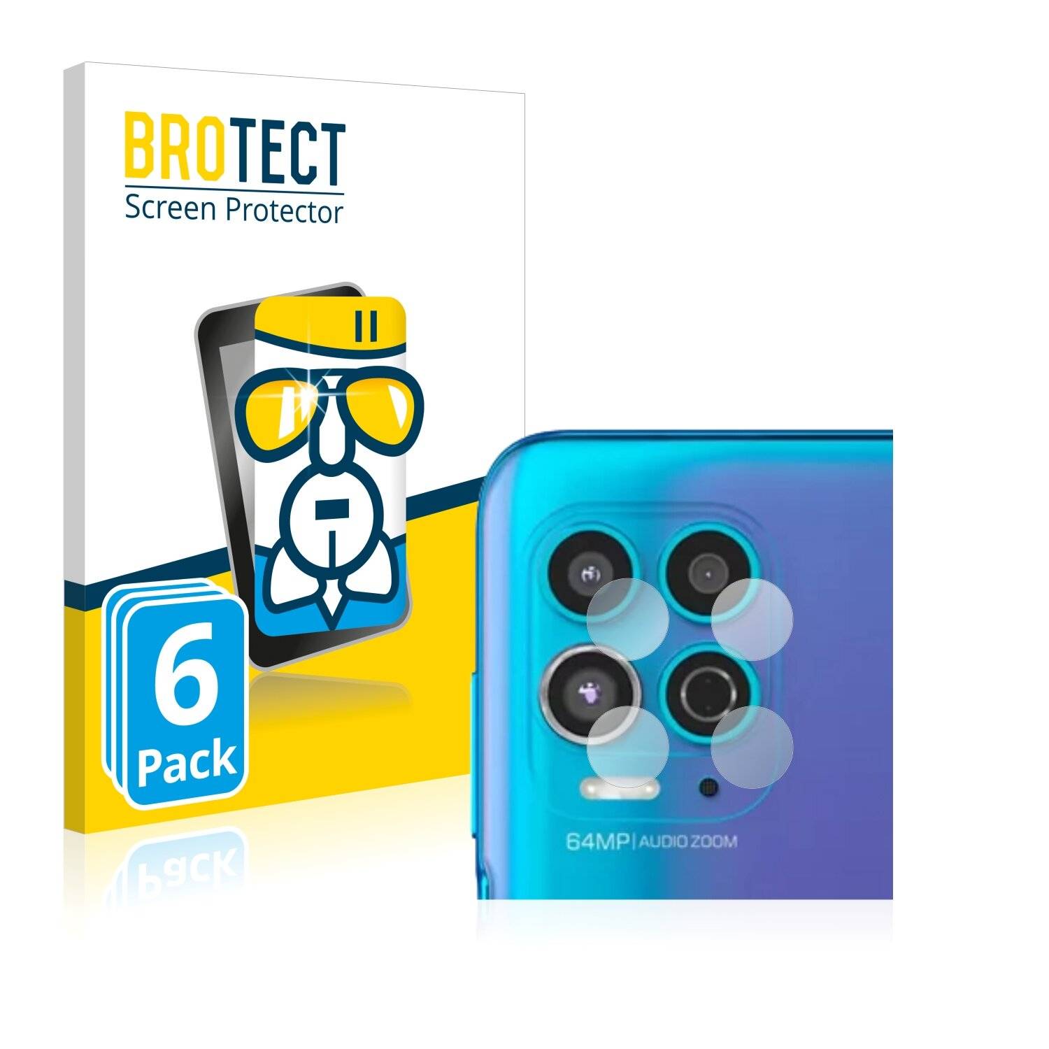 6x BROTECT AirGlass Schutzglas Folie für Motorola Moto G100 (NUR