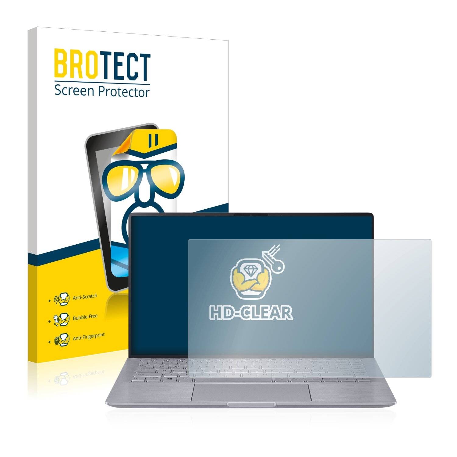 BROTECT HD-Clear Displayschutzfolie für Asus ZenBook 14