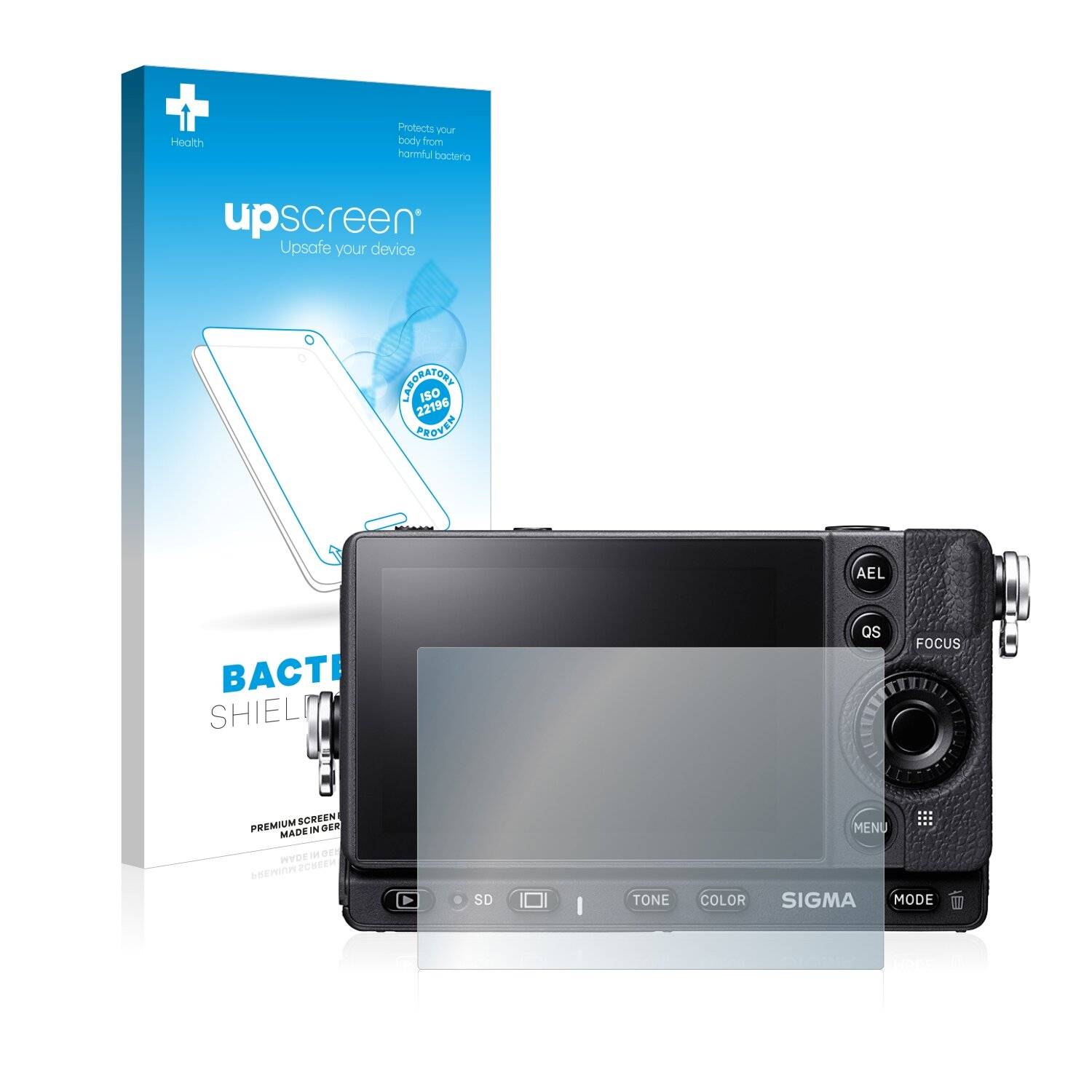 upscreen Bacteria Shield Clear Premium Antibakterielle Displayschutzfolie für Sigma FP