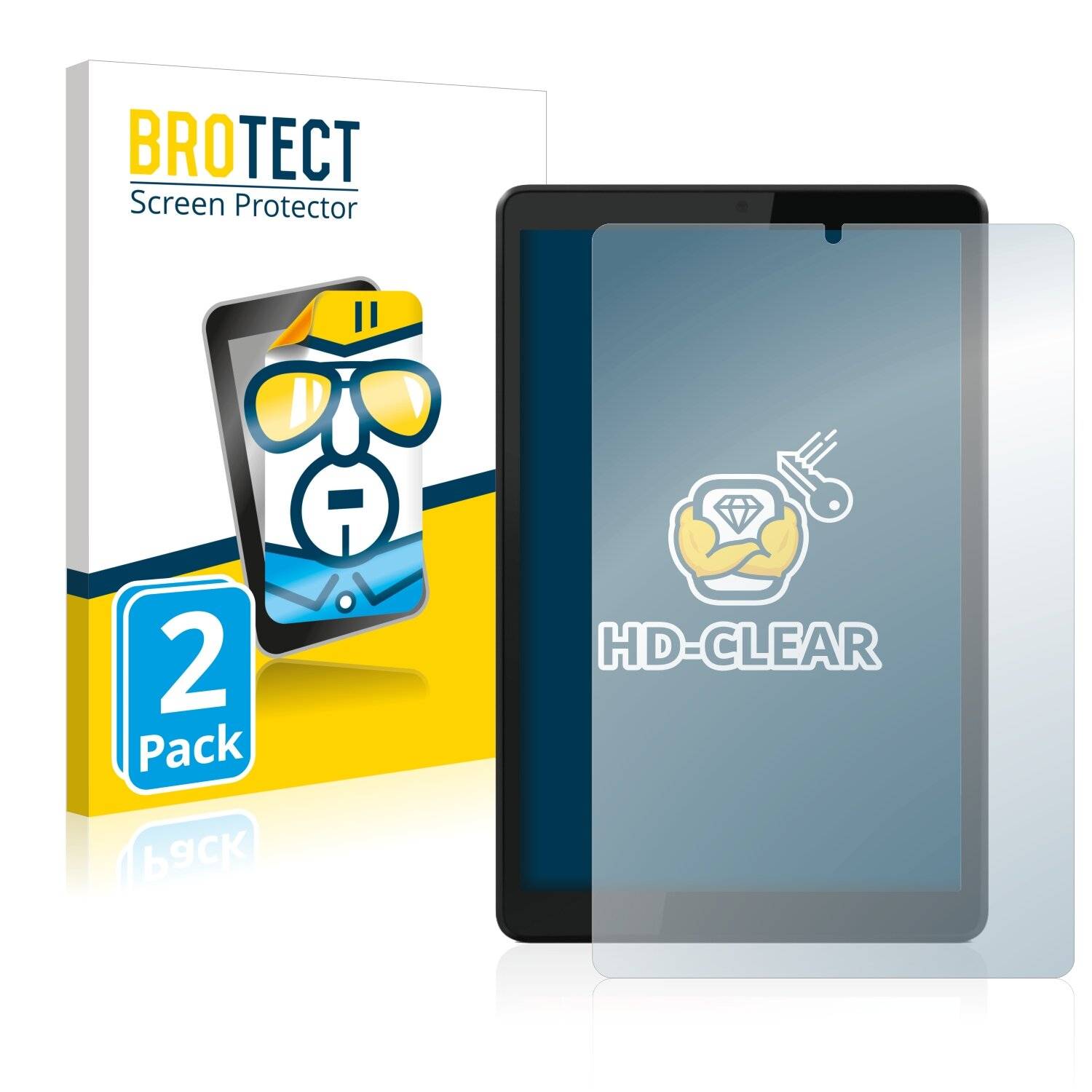 2x BROTECT HD-Clear Displayschutzfolie für Motorola Moto Tab