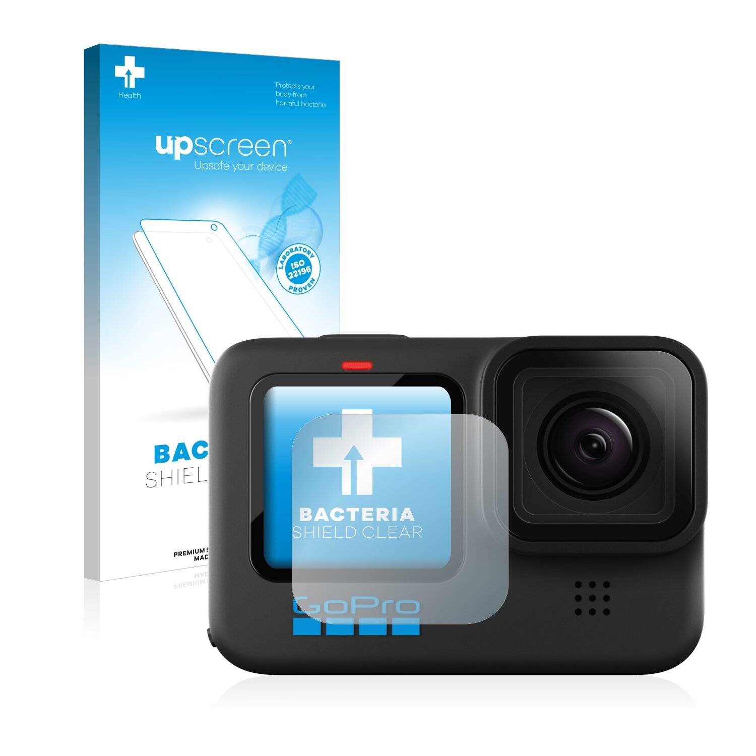 upscreen Bacteria Shield Clear Premium Antibakterielle Displayschutzfolie für GoPro Hero10
