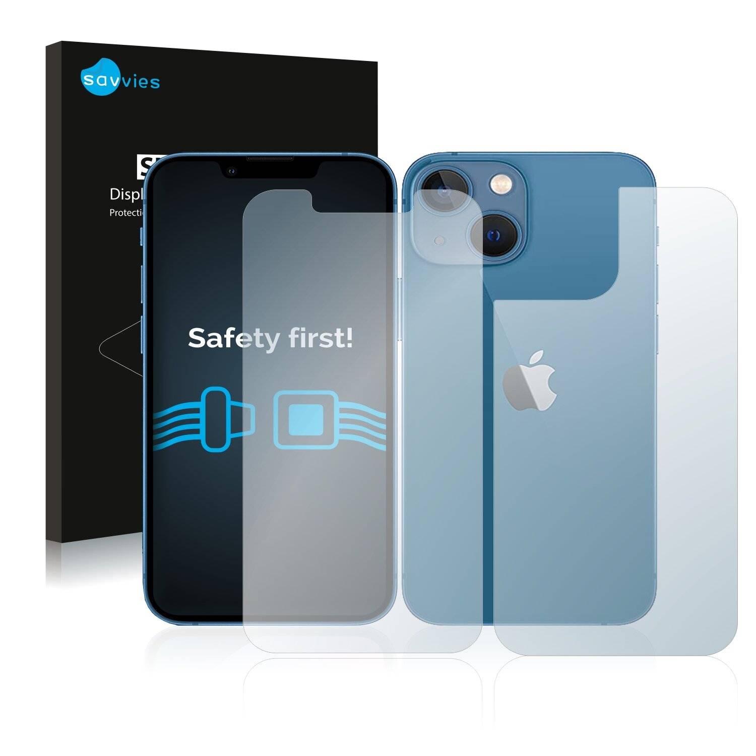 18x Savvies SU75 Displayschutzfolie für Apple iPhone 13 mini (Vorder +