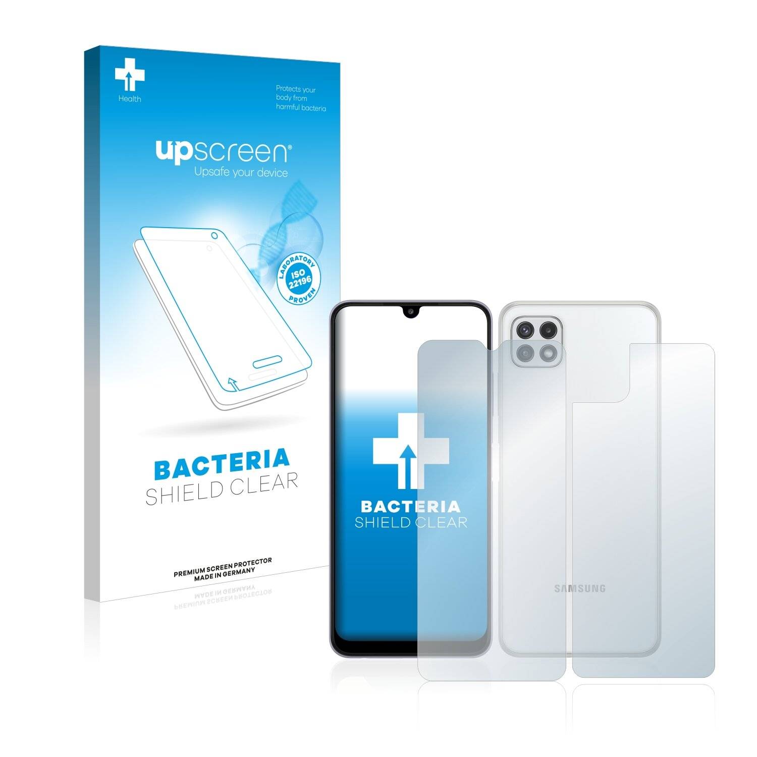 upscreen Bacteria Shield Clear Premium Antibakterielle Displayschutzfolie für Samsung Galaxy