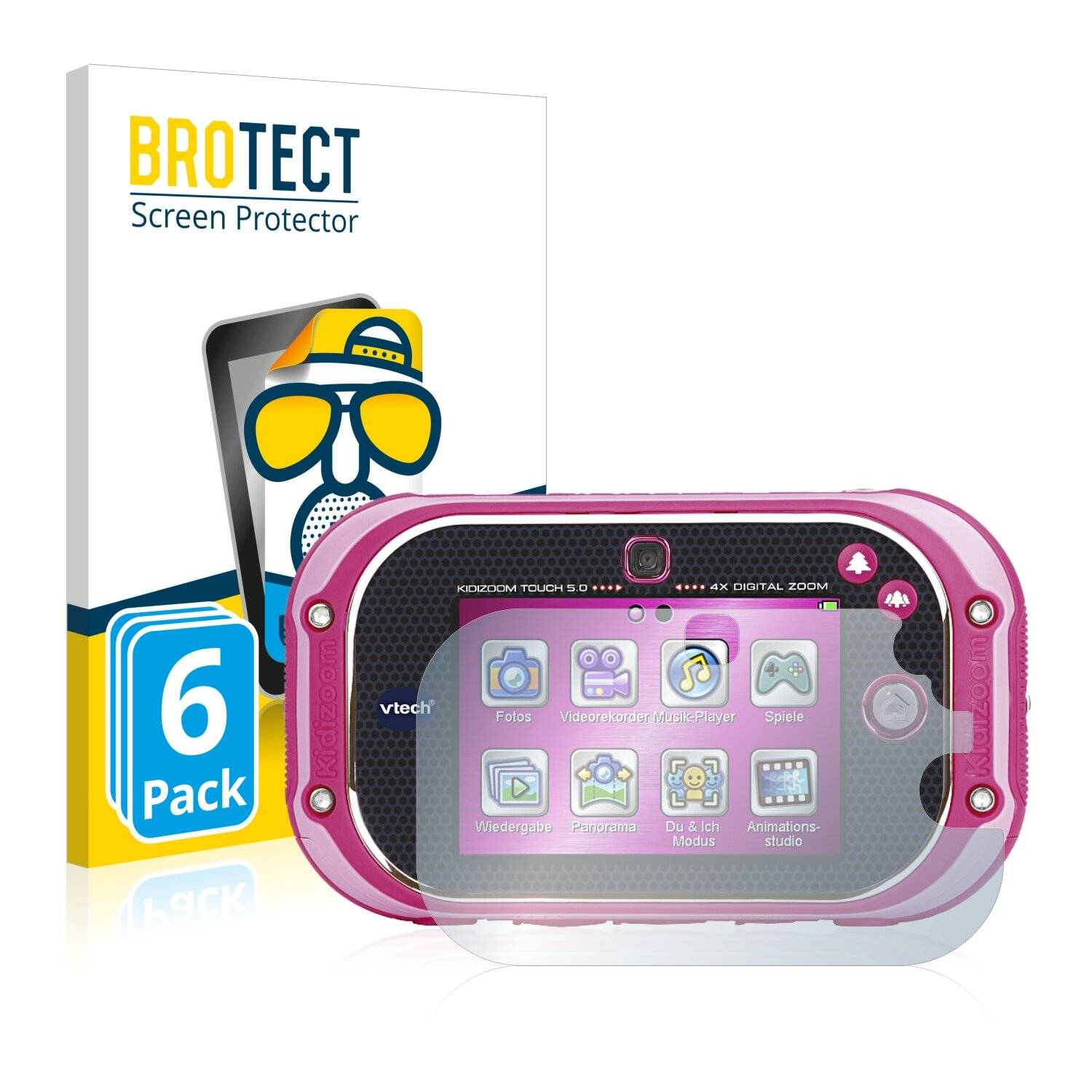 6x BROTECT Matte Displayschutzfolie für Vtech Kidizoom Touch 5.0 2018 - Entspiegelt,