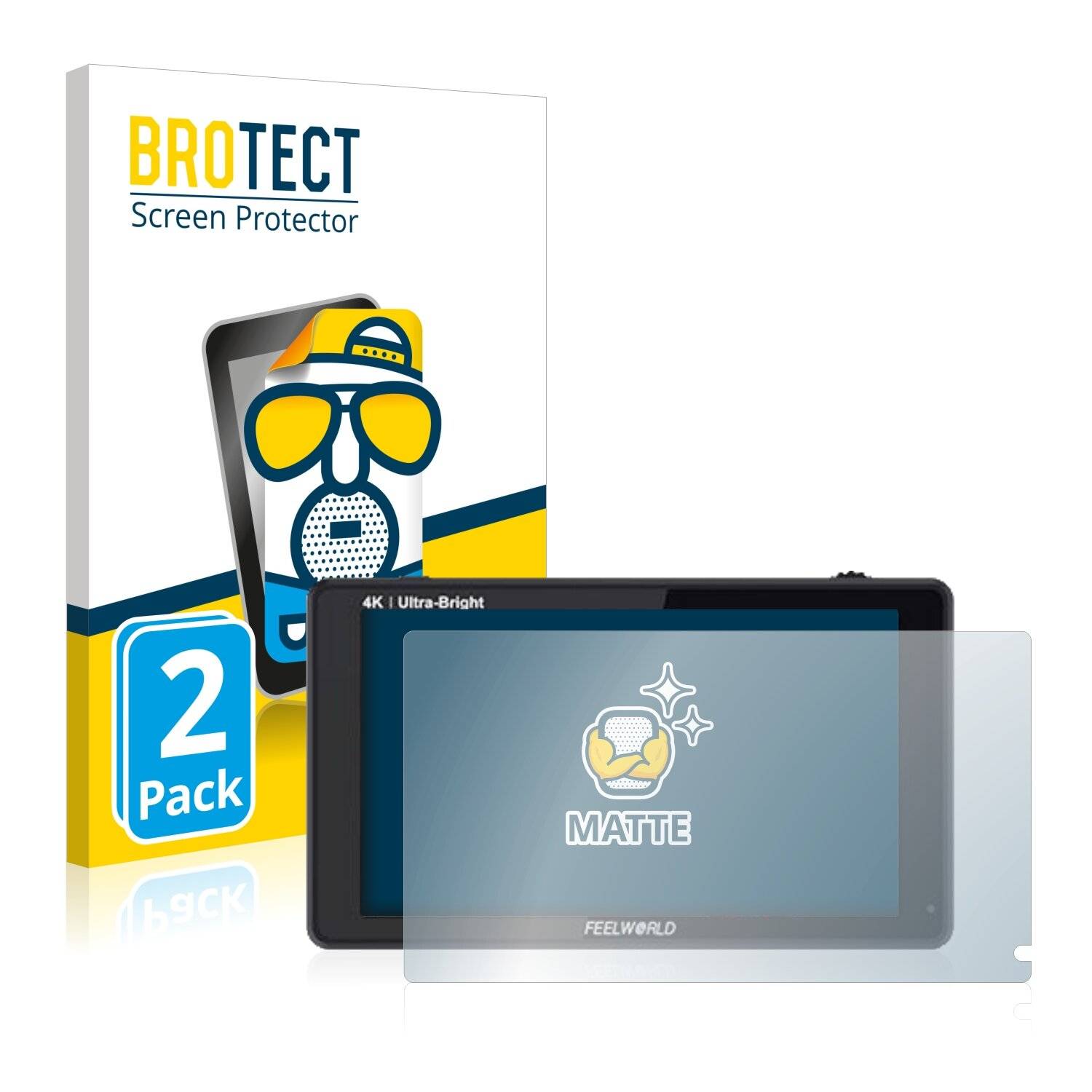 2x BROTECT Matte Displayschutzfolie für Feelworld LUT6S 6 - Entspiegelt,