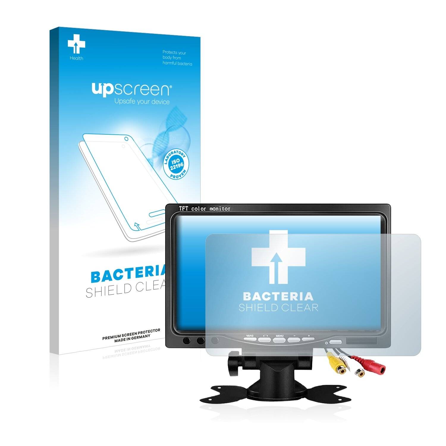 upscreen Bacteria Shield Clear Premium Antibakterielle Displayschutzfolie für Kenowa Car