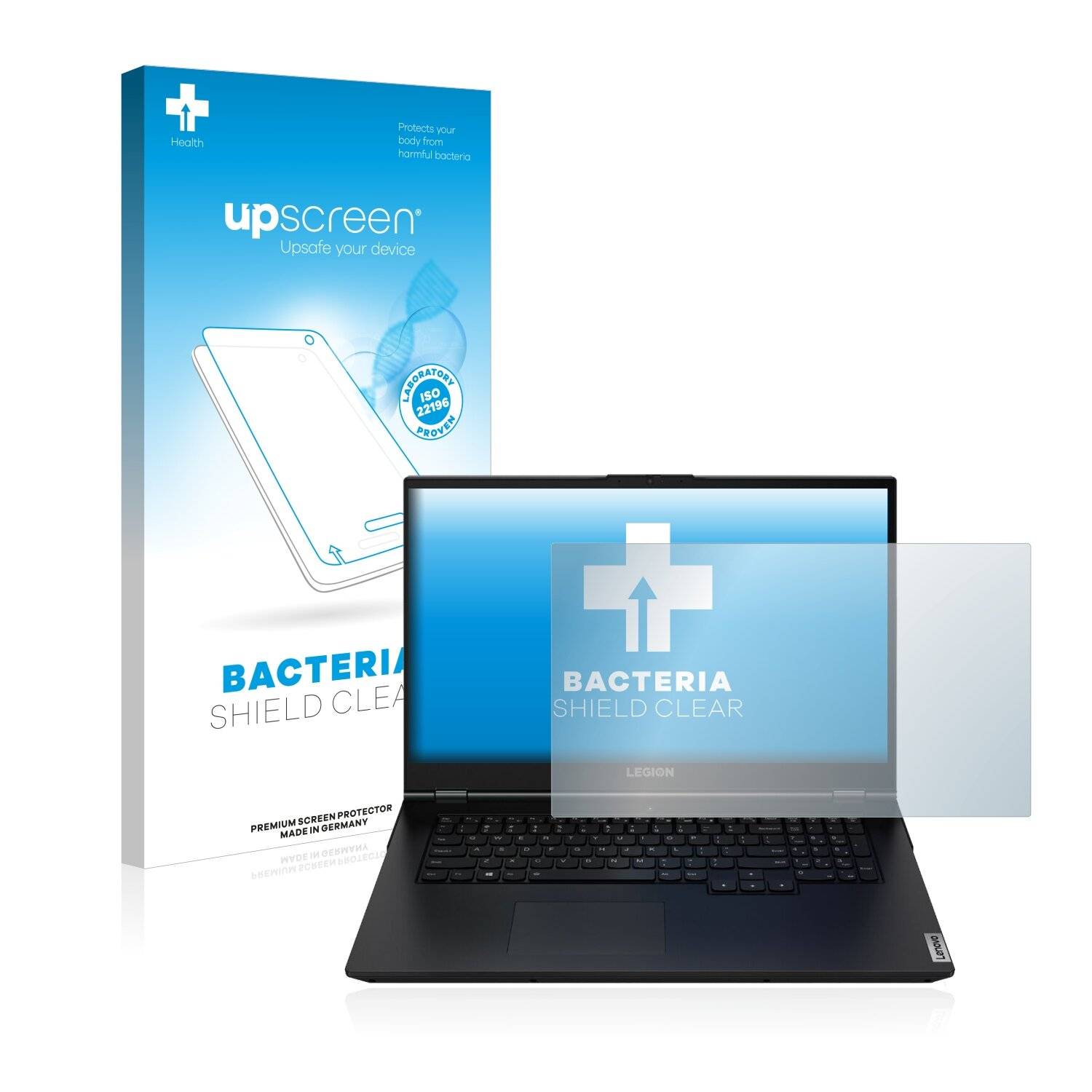 upscreen Bacteria Shield Clear Premium Antibakterielle Displayschutzfolie für Lenovo Legion